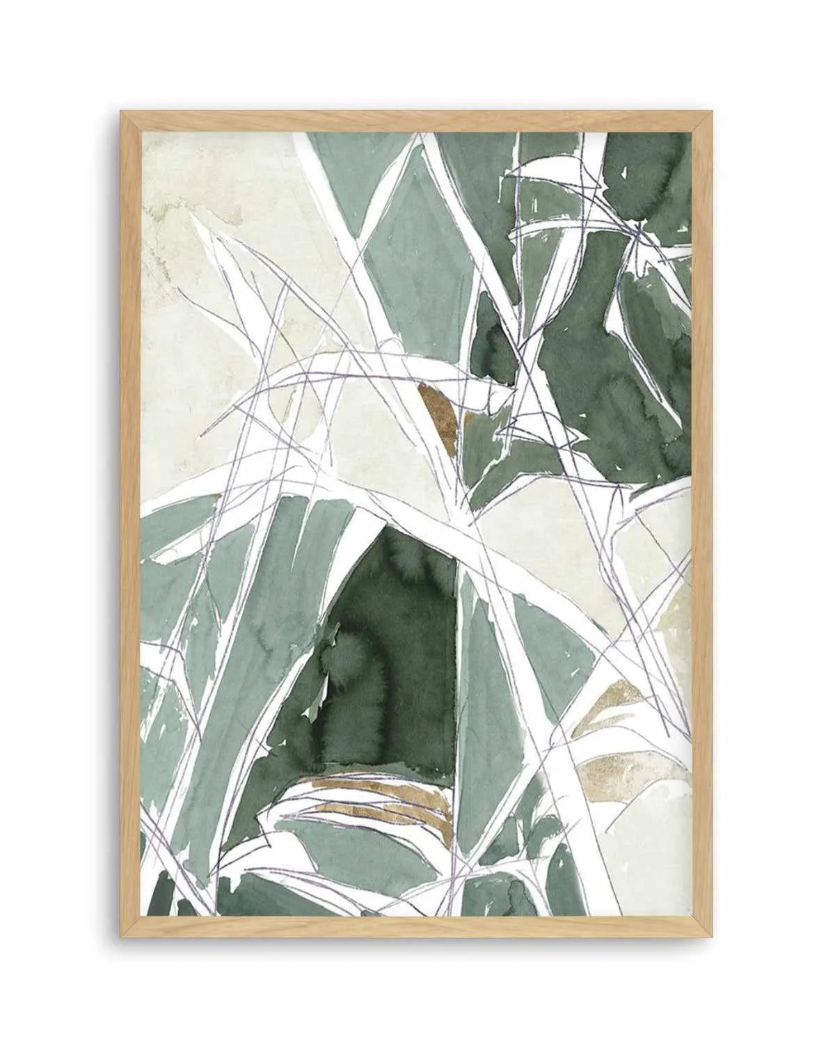 Bamboo Abstract II Art Print from Olive et Oriel where you can shop wallpaper and artworks online