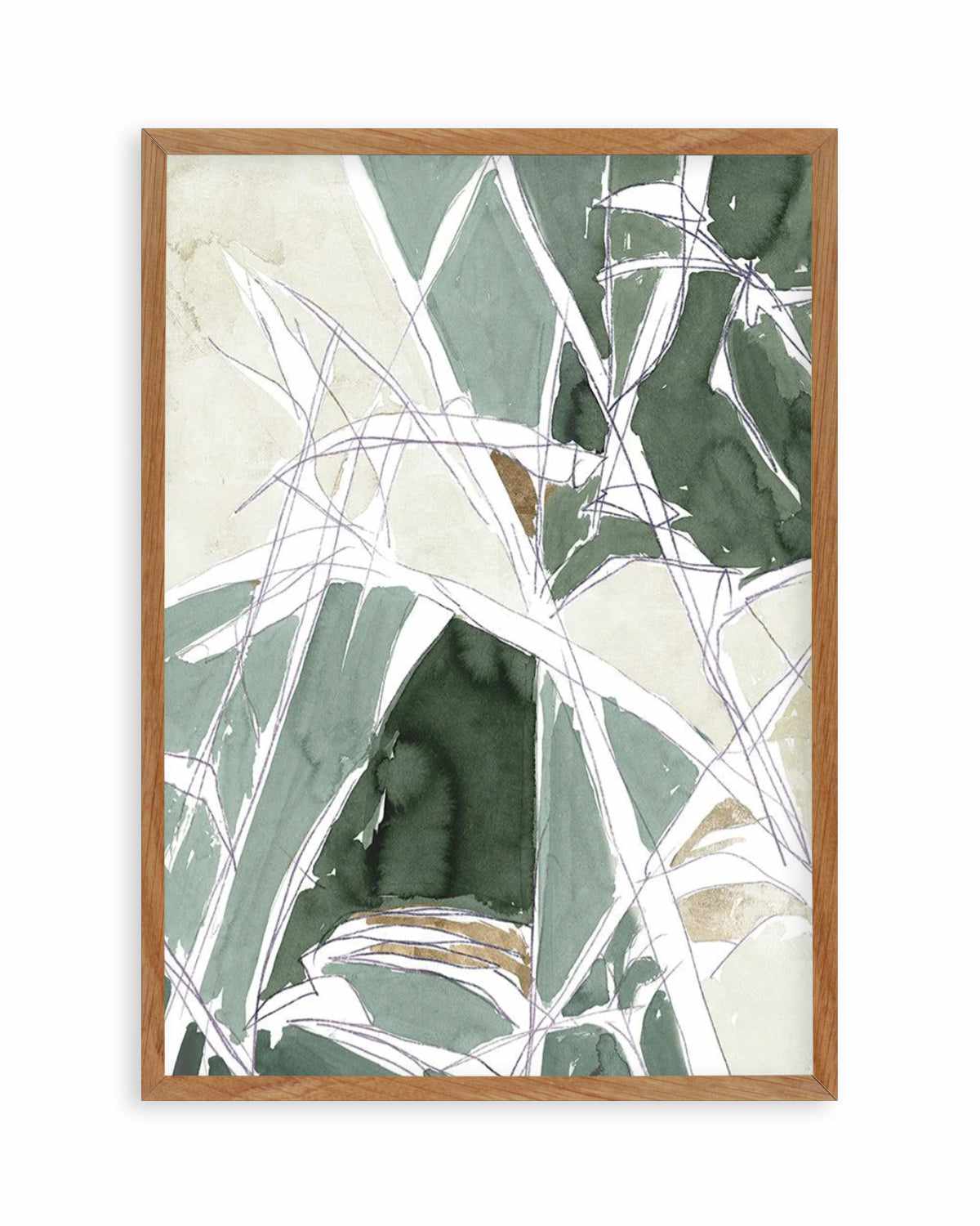 Bamboo Abstract II Art Print