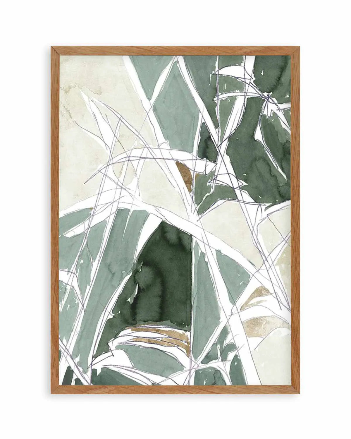 Bamboo Abstract II Art Print from Olive et Oriel where you can shop wallpaper and artworks online