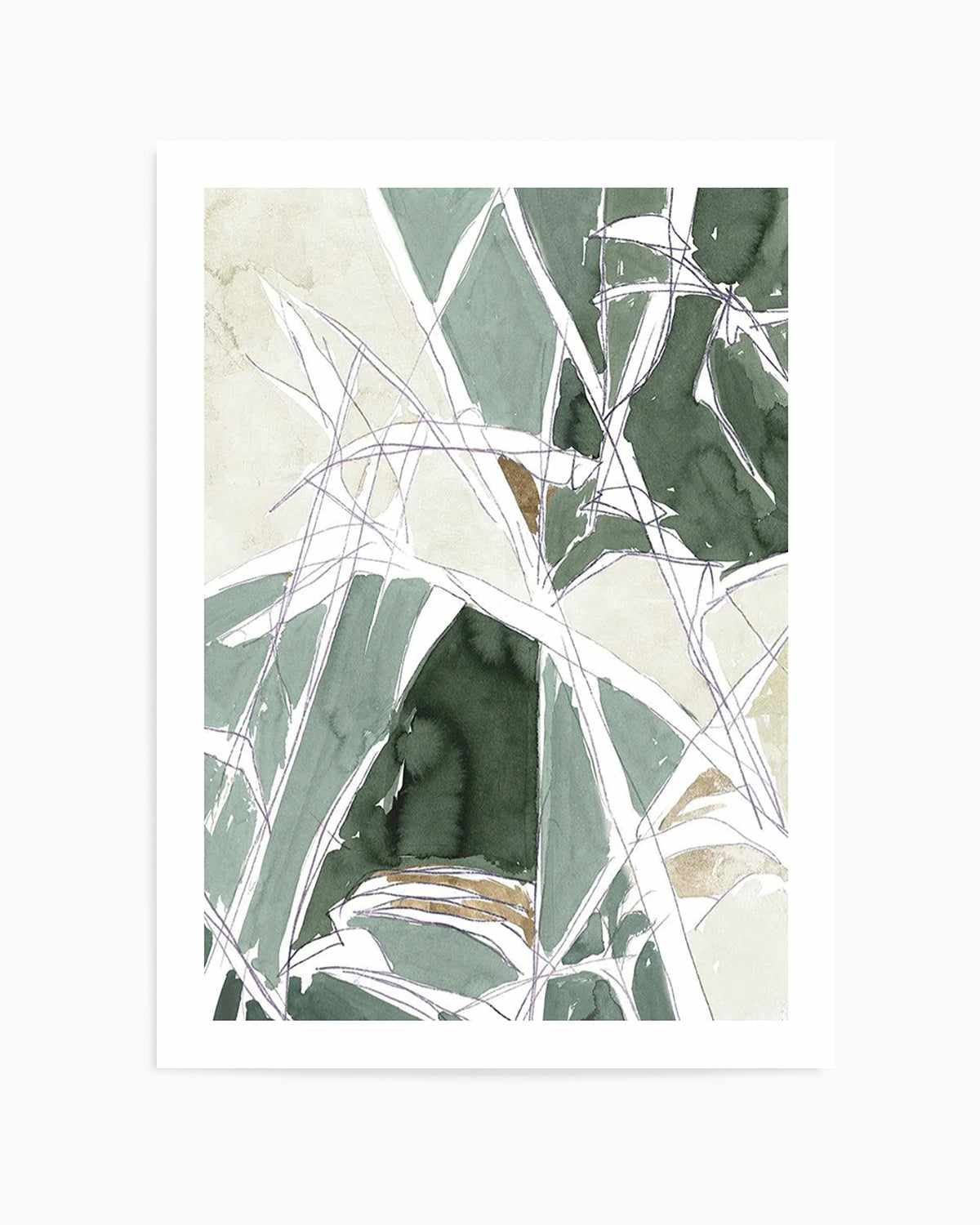 Bamboo Abstract II Art Print