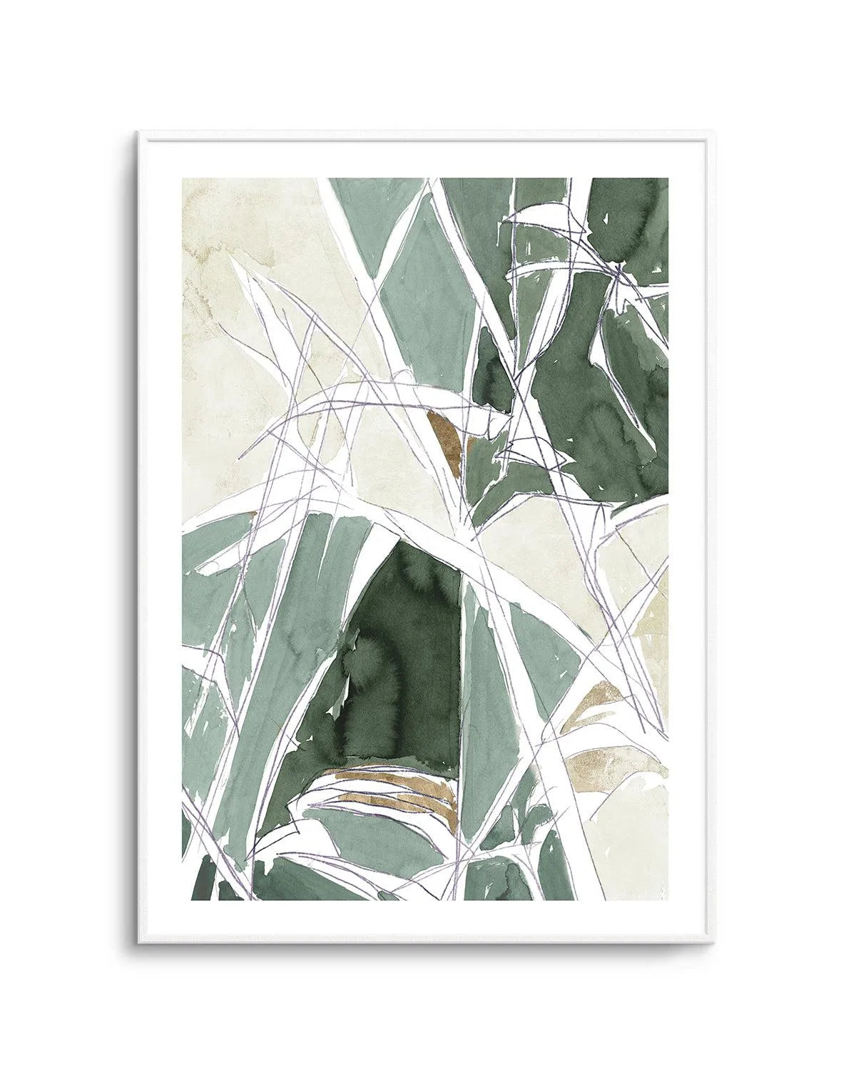 Bamboo Abstract II Art Print from Olive et Oriel where you can shop wallpaper and artworks online