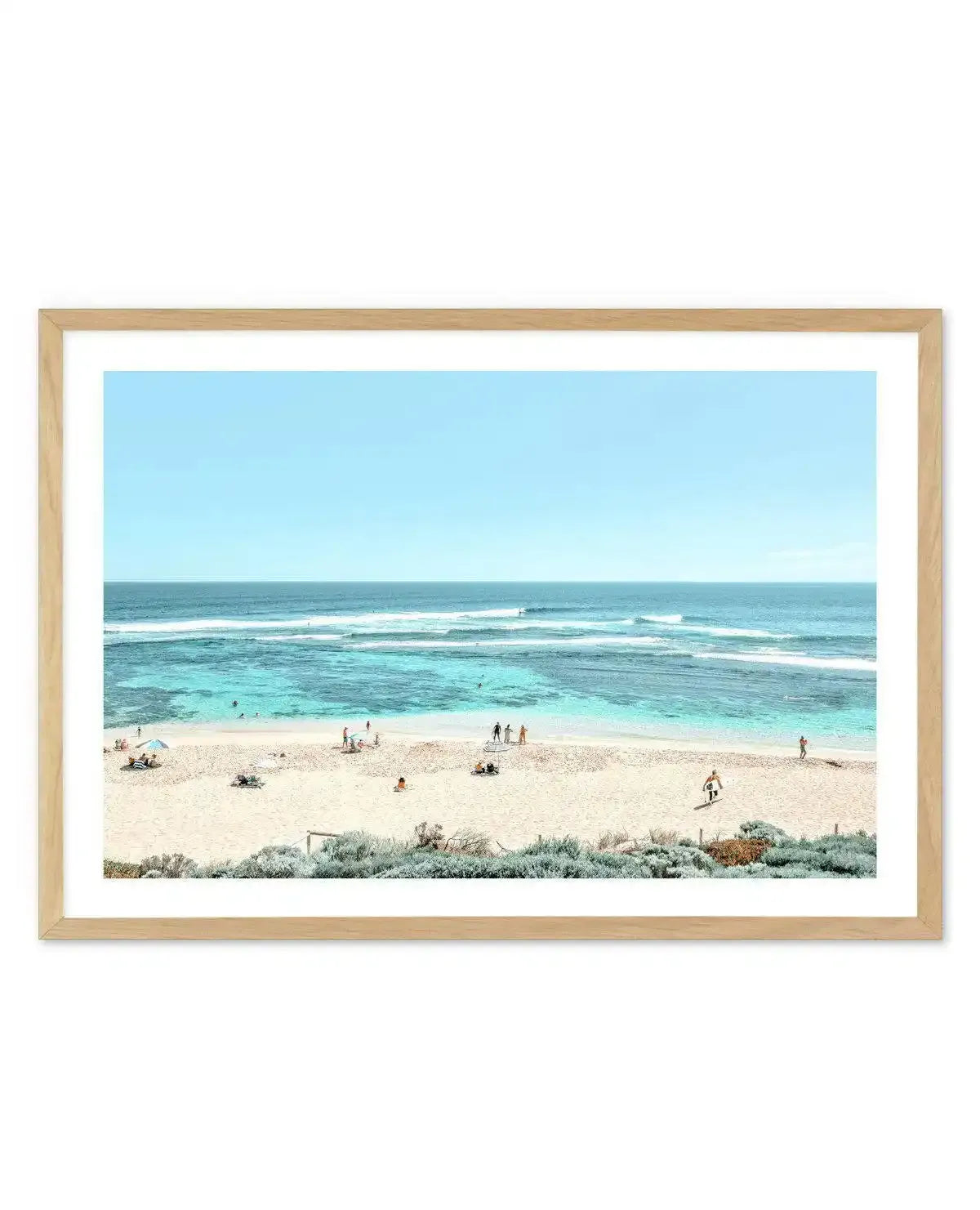 Beach Days, Yallingup Art Print-PRINT-Olive et Oriel-Olive et Oriel-A5 | 5.8" x 8.3" | 14.8 x 21cm-Oak-With White Border-Buy-Australian-Art-Prints-Online-with-Olive-et-Oriel-Your-Artwork-Specialists-Austrailia-Decorate-With-Coastal-Photo-Wall-Art-Prints-From-Our-Beach-House-Artwork-Collection-Fine-Poster-and-Framed-Artwork