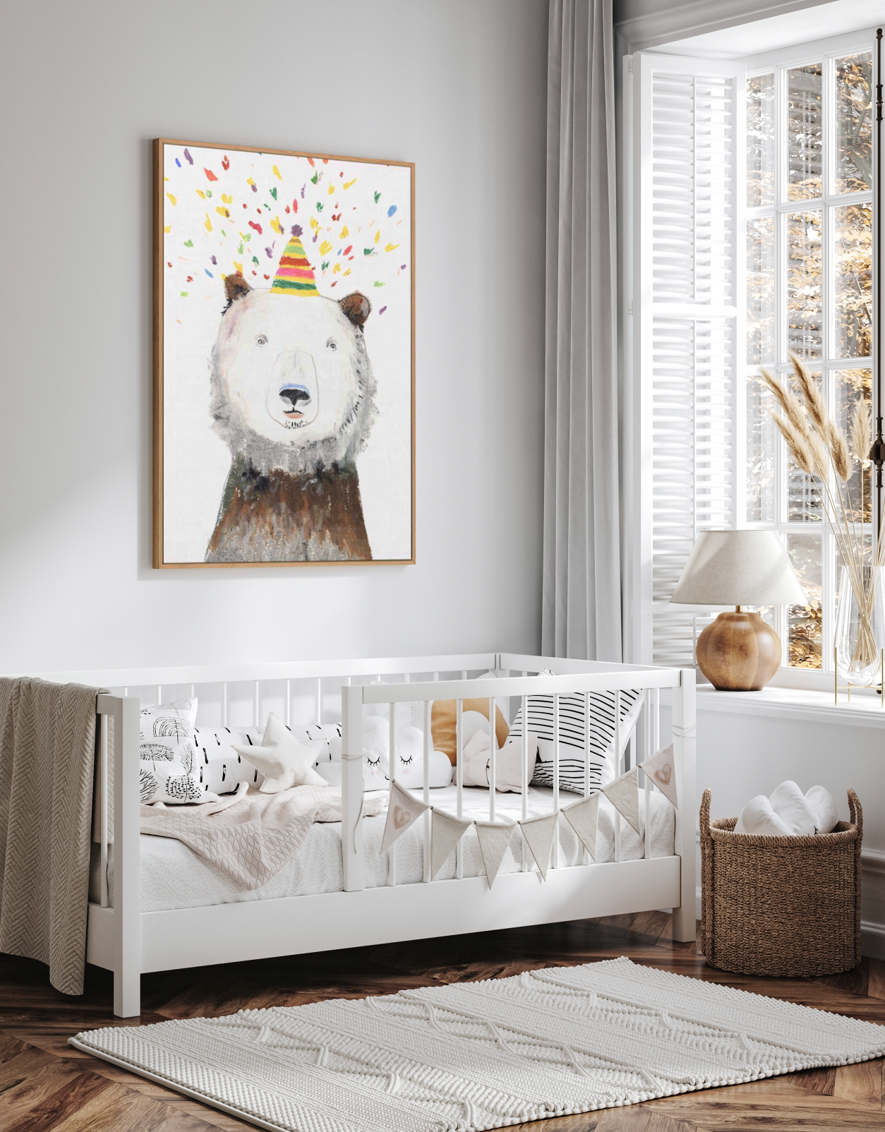 Bear Bonanza | Framed Canvas Art Print