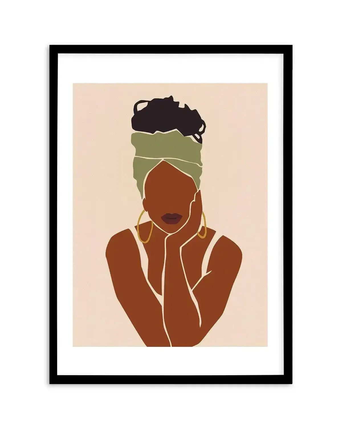 Belle Femme II Art Print-PRINT-Olive et Oriel-Olive et Oriel-A5 | 5.8" x 8.3" | 14.8 x 21cm-Black-With White Border-Buy-Australian-Art-Prints-Online-with-Olive-et-Oriel-Your-Artwork-Specialists-Austrailia-Decorate-With-Coastal-Photo-Wall-Art-Prints-From-Our-Beach-House-Artwork-Collection-Fine-Poster-and-Framed-Artwork