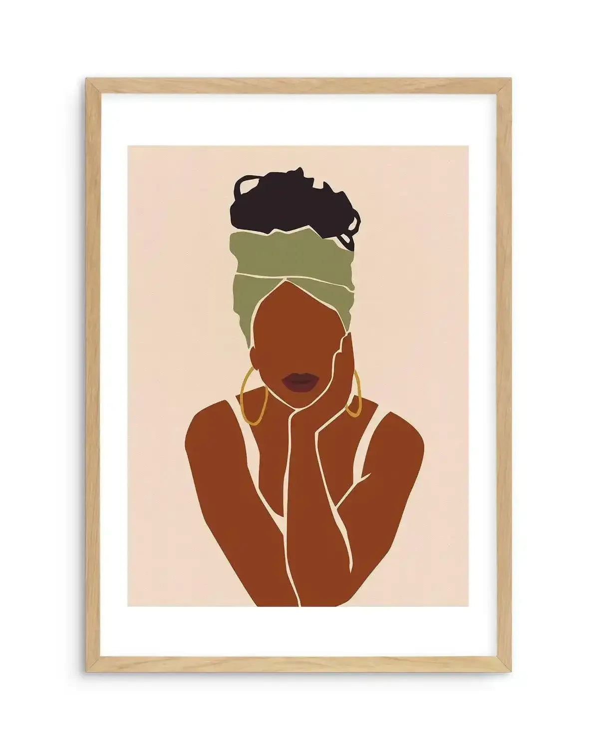 Belle Femme II Art Print-PRINT-Olive et Oriel-Olive et Oriel-A5 | 5.8" x 8.3" | 14.8 x 21cm-Oak-With White Border-Buy-Australian-Art-Prints-Online-with-Olive-et-Oriel-Your-Artwork-Specialists-Austrailia-Decorate-With-Coastal-Photo-Wall-Art-Prints-From-Our-Beach-House-Artwork-Collection-Fine-Poster-and-Framed-Artwork