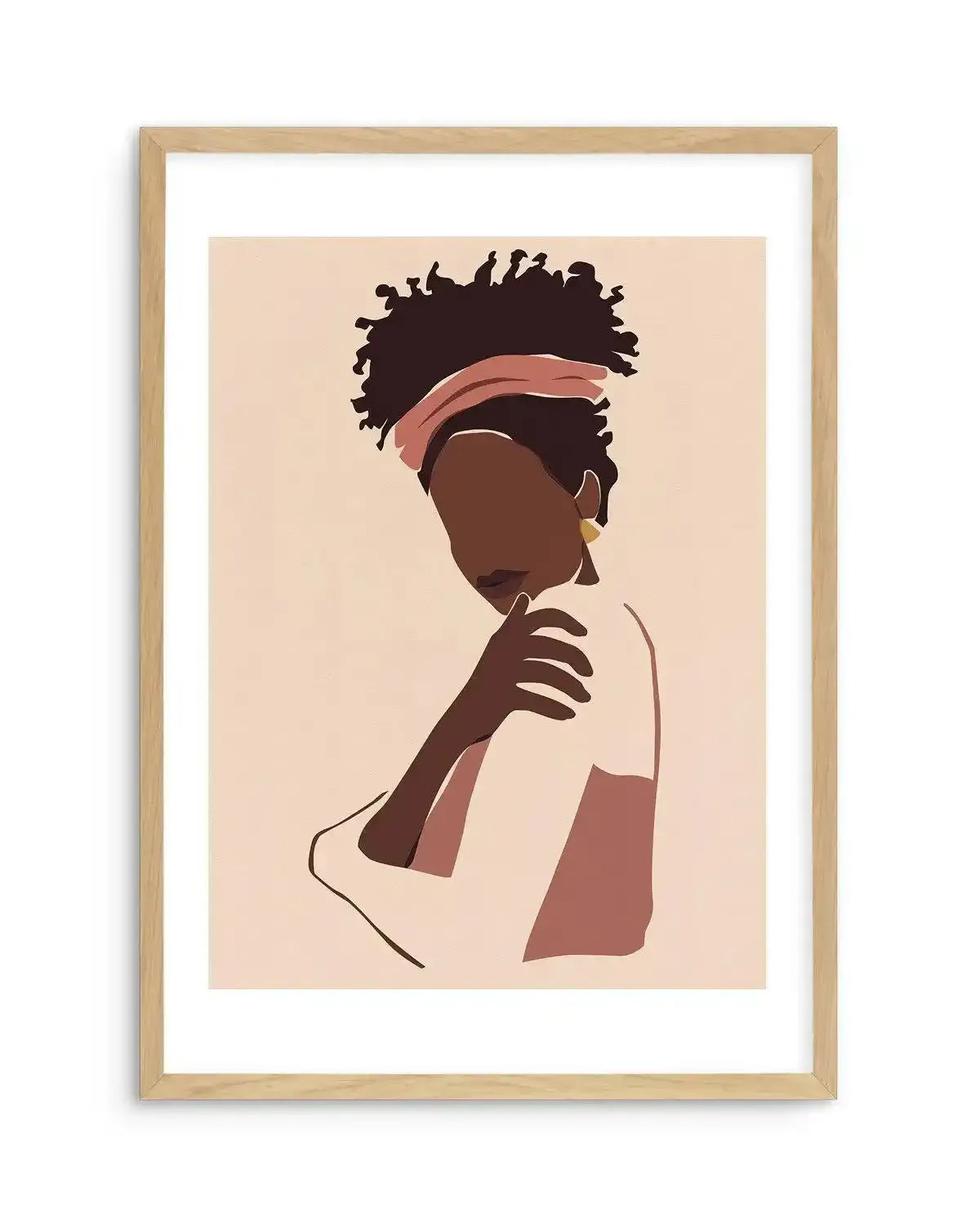 Belle Femme III Art Print-PRINT-Olive et Oriel-Olive et Oriel-A5 | 5.8" x 8.3" | 14.8 x 21cm-Oak-With White Border-Buy-Australian-Art-Prints-Online-with-Olive-et-Oriel-Your-Artwork-Specialists-Austrailia-Decorate-With-Coastal-Photo-Wall-Art-Prints-From-Our-Beach-House-Artwork-Collection-Fine-Poster-and-Framed-Artwork