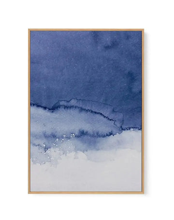 Belvedere II | Framed Canvas Art Print blue abstract art print