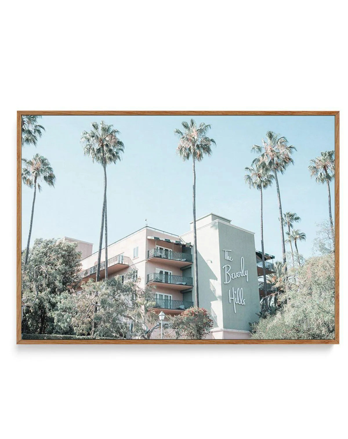 Beverly Hills Hotel | LS | Vintage | Framed Canvas-CANVAS-You can shop wall art online with Olive et Oriel for everything from abstract art to fun kids wall art. Our beautiful modern art prints and canvas art are available from large canvas prints to wall art paintings and our proudly Australian artwork collection offers only the highest quality framed large wall art and canvas art Australia - You can buy fashion photography prints or Hampton print posters and paintings on canvas from Olive et O
