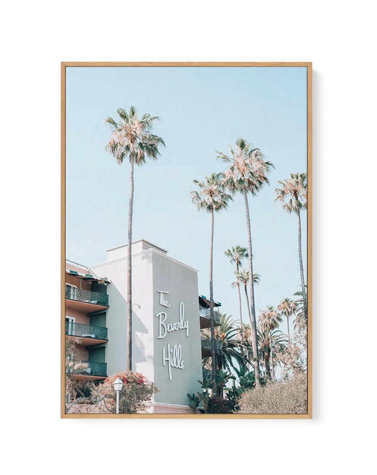 Beverly Hills Hotel | PT | Vintage | Framed Canvas-CANVAS-You can shop wall art online with Olive et Oriel for everything from abstract art to fun kids wall art. Our beautiful modern art prints and canvas art are available from large canvas prints to wall art paintings and our proudly Australian artwork collection offers only the highest quality framed large wall art and canvas art Australia - You can buy fashion photography prints or Hampton print posters and paintings on canvas from Olive et O