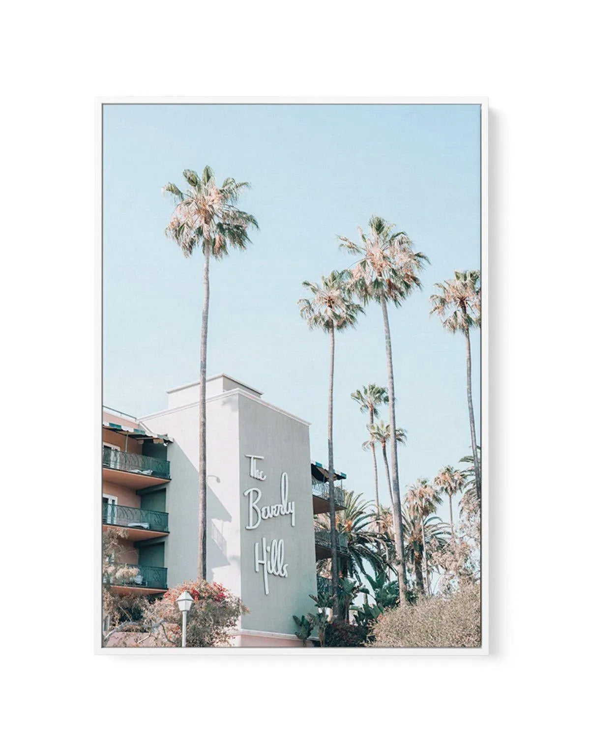 Beverly Hills Hotel | PT | Vintage | Framed Canvas-CANVAS-You can shop wall art online with Olive et Oriel for everything from abstract art to fun kids wall art. Our beautiful modern art prints and canvas art are available from large canvas prints to wall art paintings and our proudly Australian artwork collection offers only the highest quality framed large wall art and canvas art Australia - You can buy fashion photography prints or Hampton print posters and paintings on canvas from Olive et O