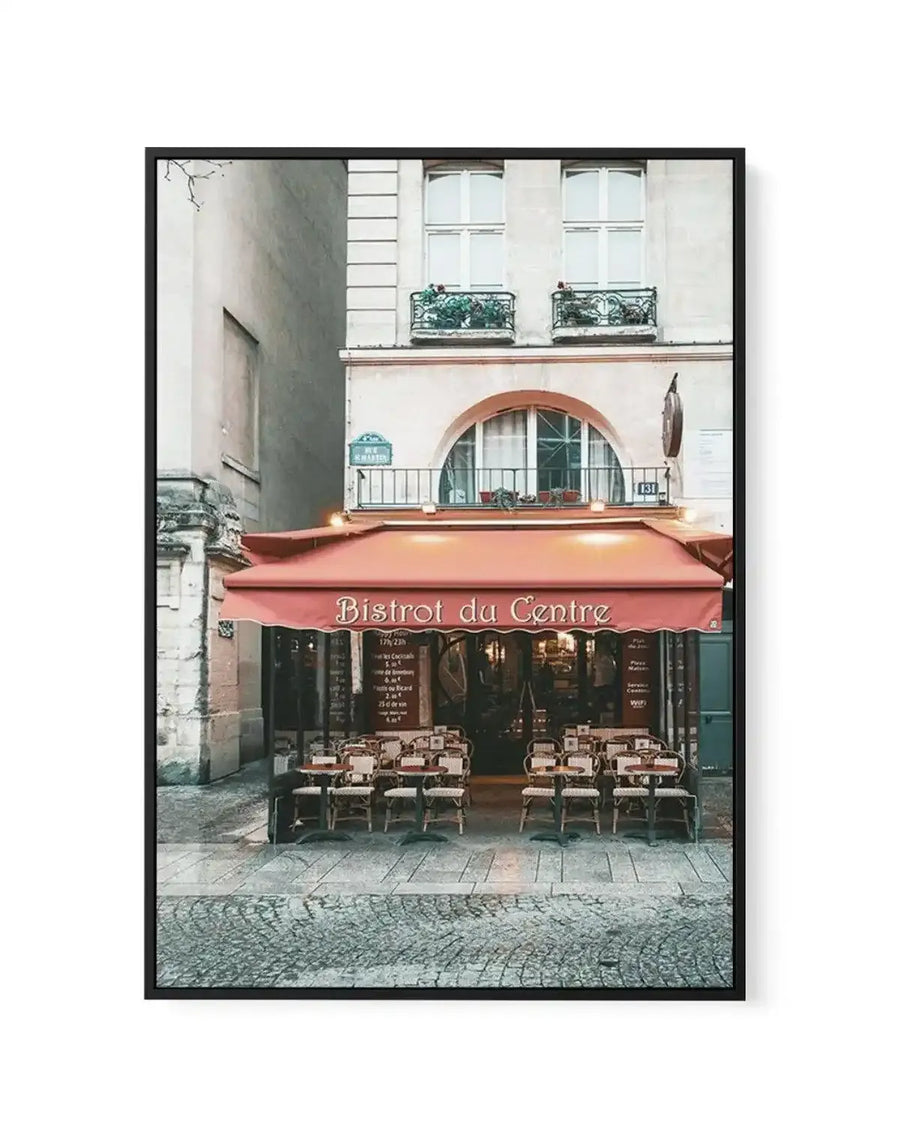 Bistrot Du Centre | Paris | Framed Canvas Art Print art print