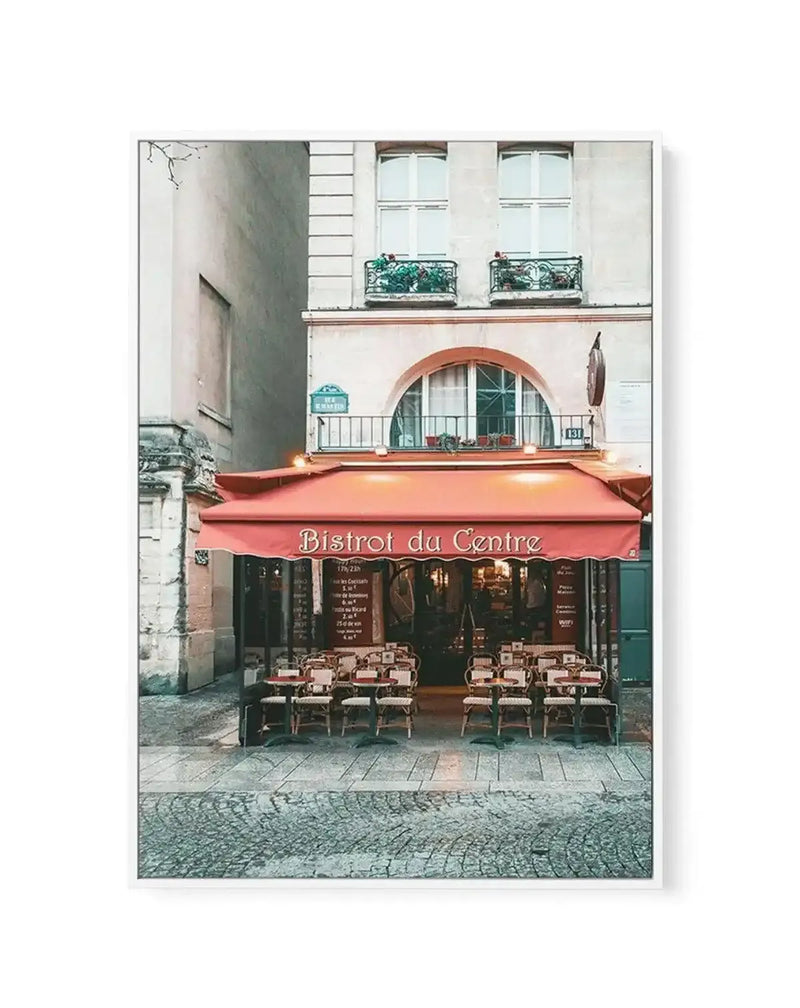 Bistrot Du Centre | Paris | Framed Canvas Art Print art print
