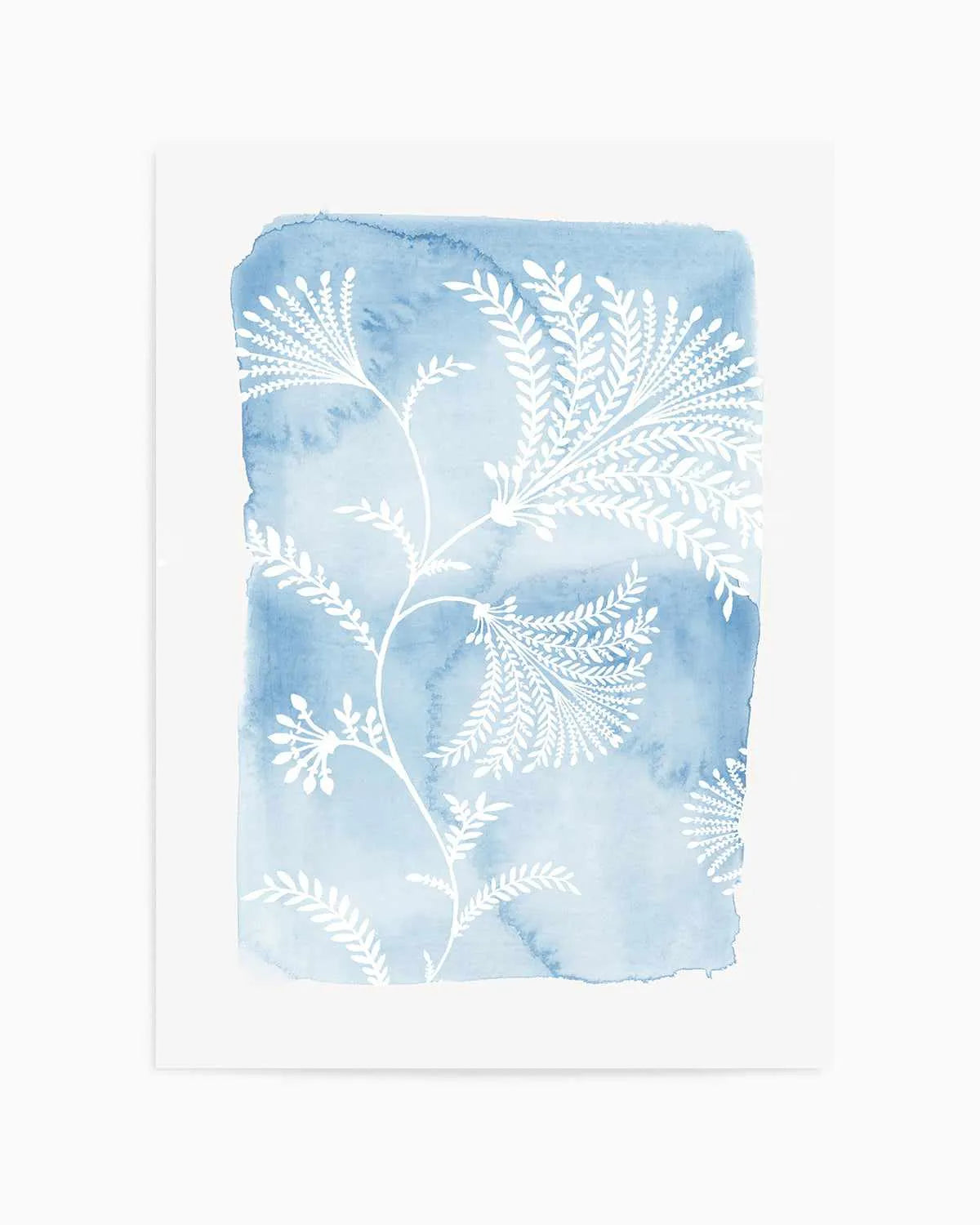 Blooming Blue Art Print from Olive et Oriel where you can shop wallpaper and artworks online