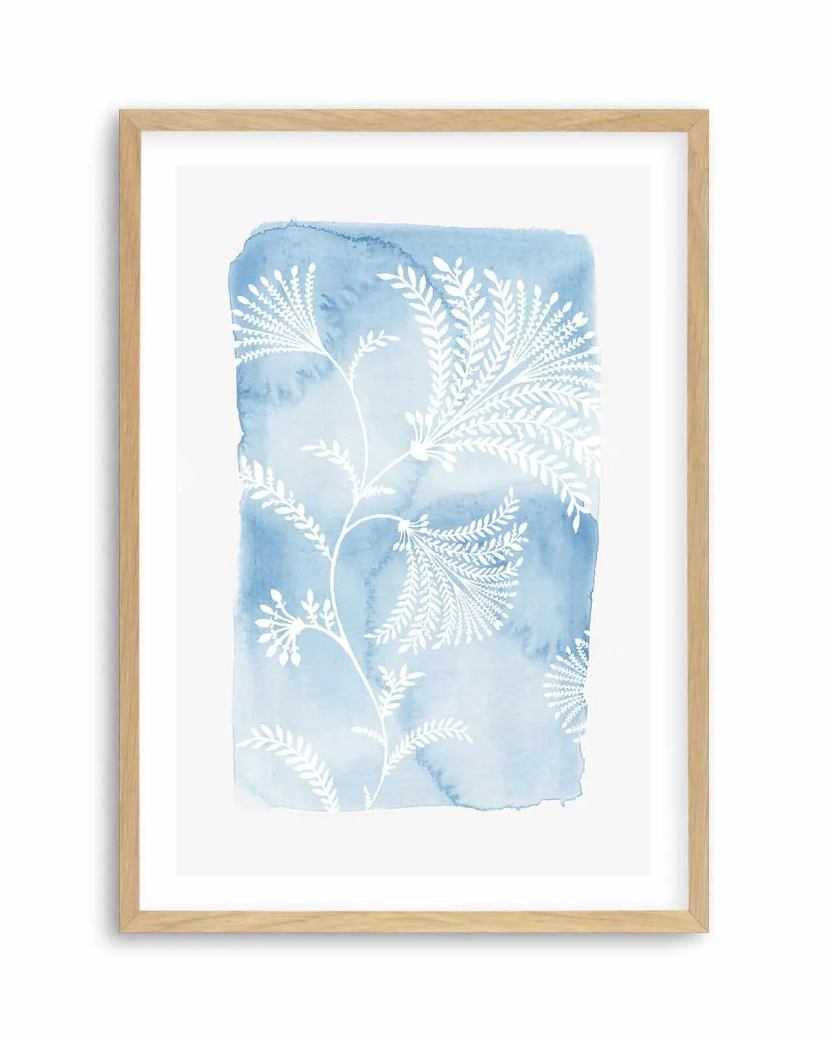 Blooming Blue Art Print from Olive et Oriel where you can shop wallpaper and artworks online
