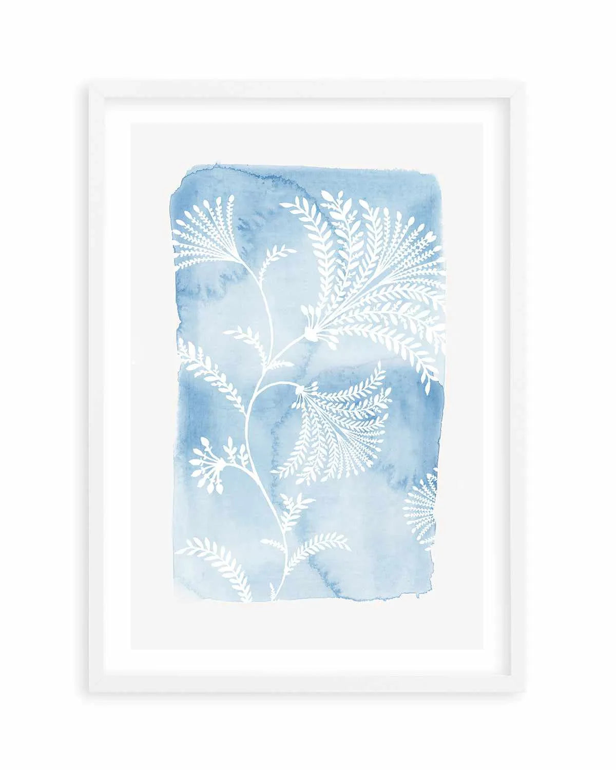 Blooming Blue Art Print from Olive et Oriel where you can shop wallpaper and artworks online