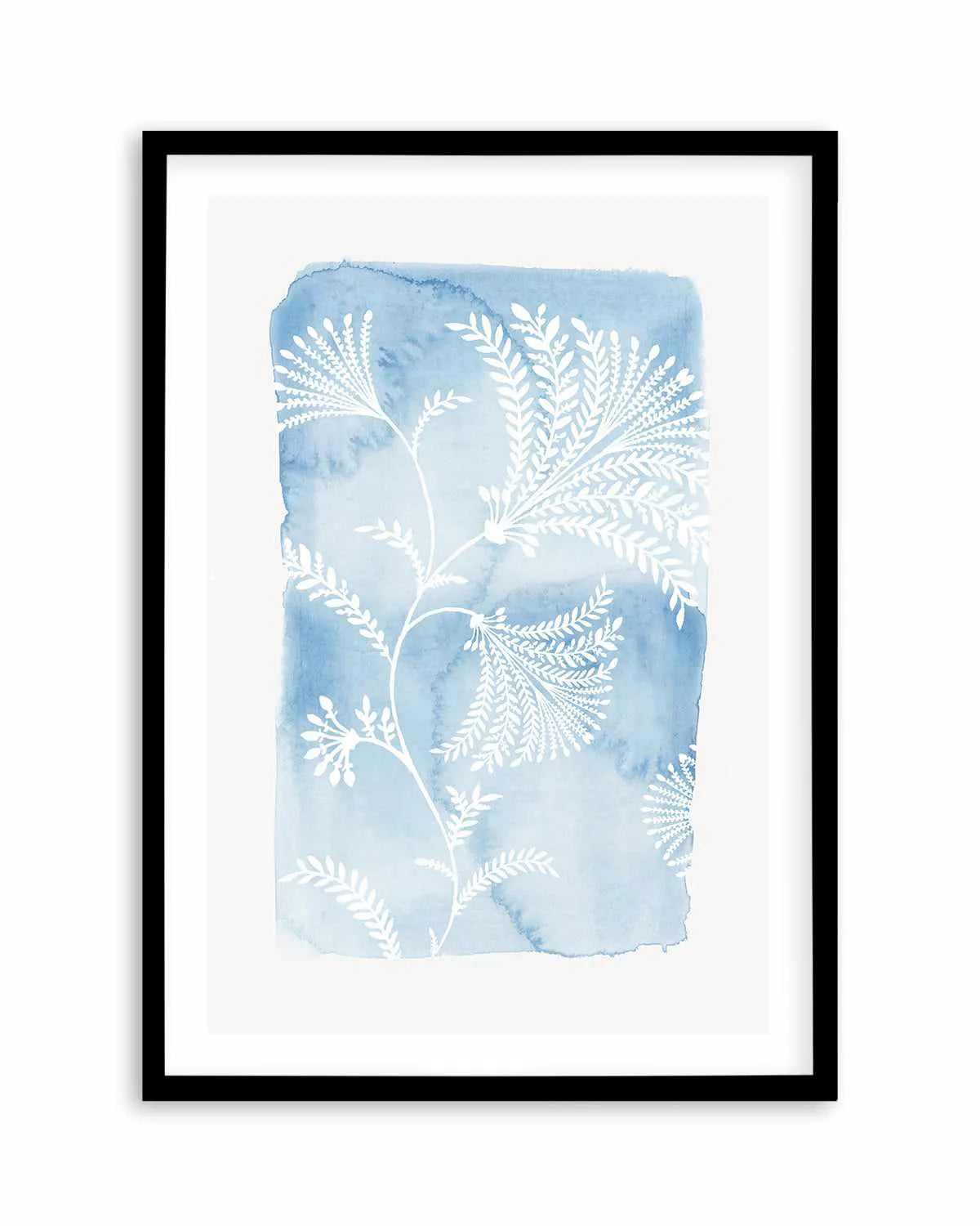 Blooming Blue Art Print from Olive et Oriel where you can shop wallpaper and artworks online
