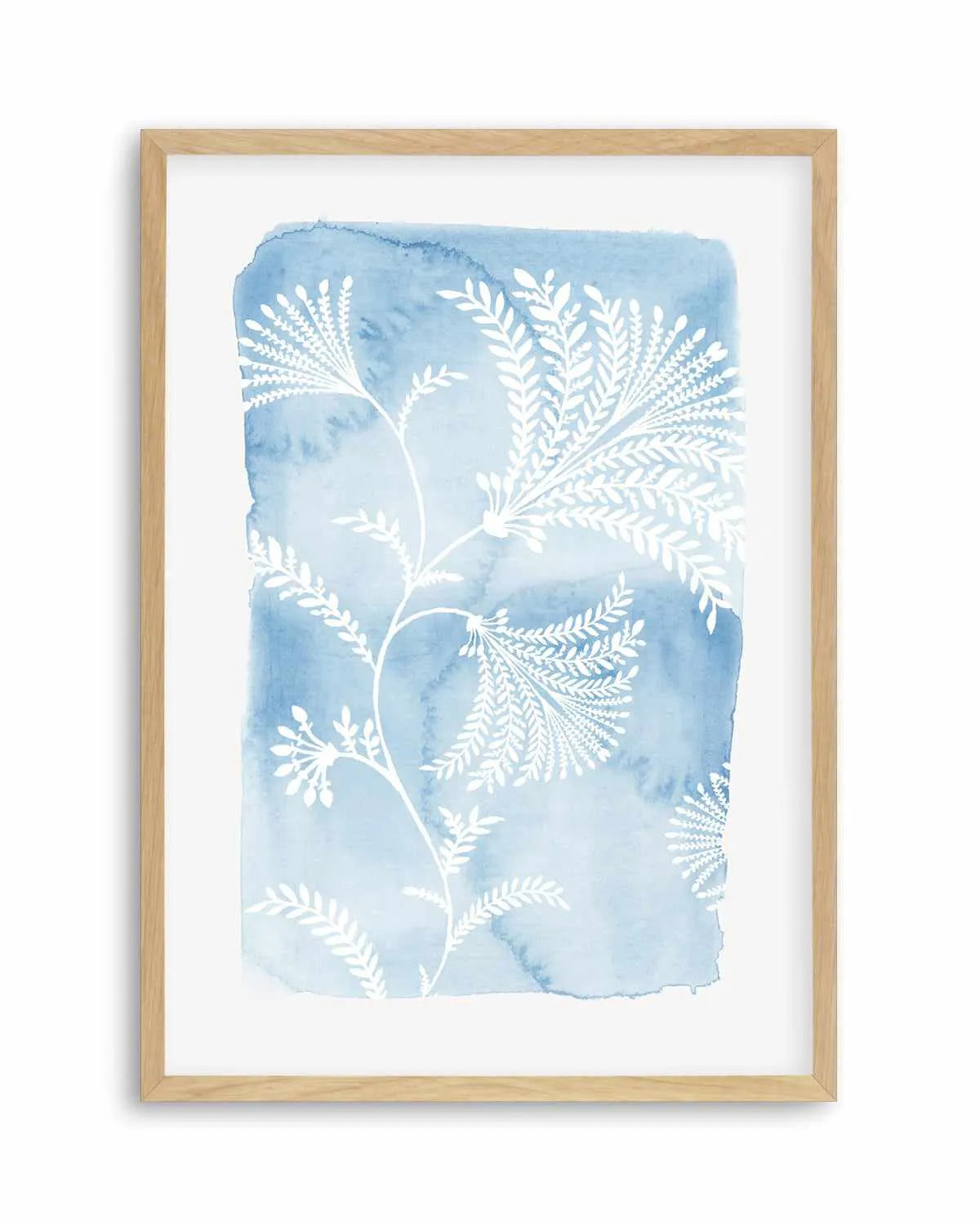 Blooming Blue Art Print from Olive et Oriel where you can shop wallpaper and artworks online