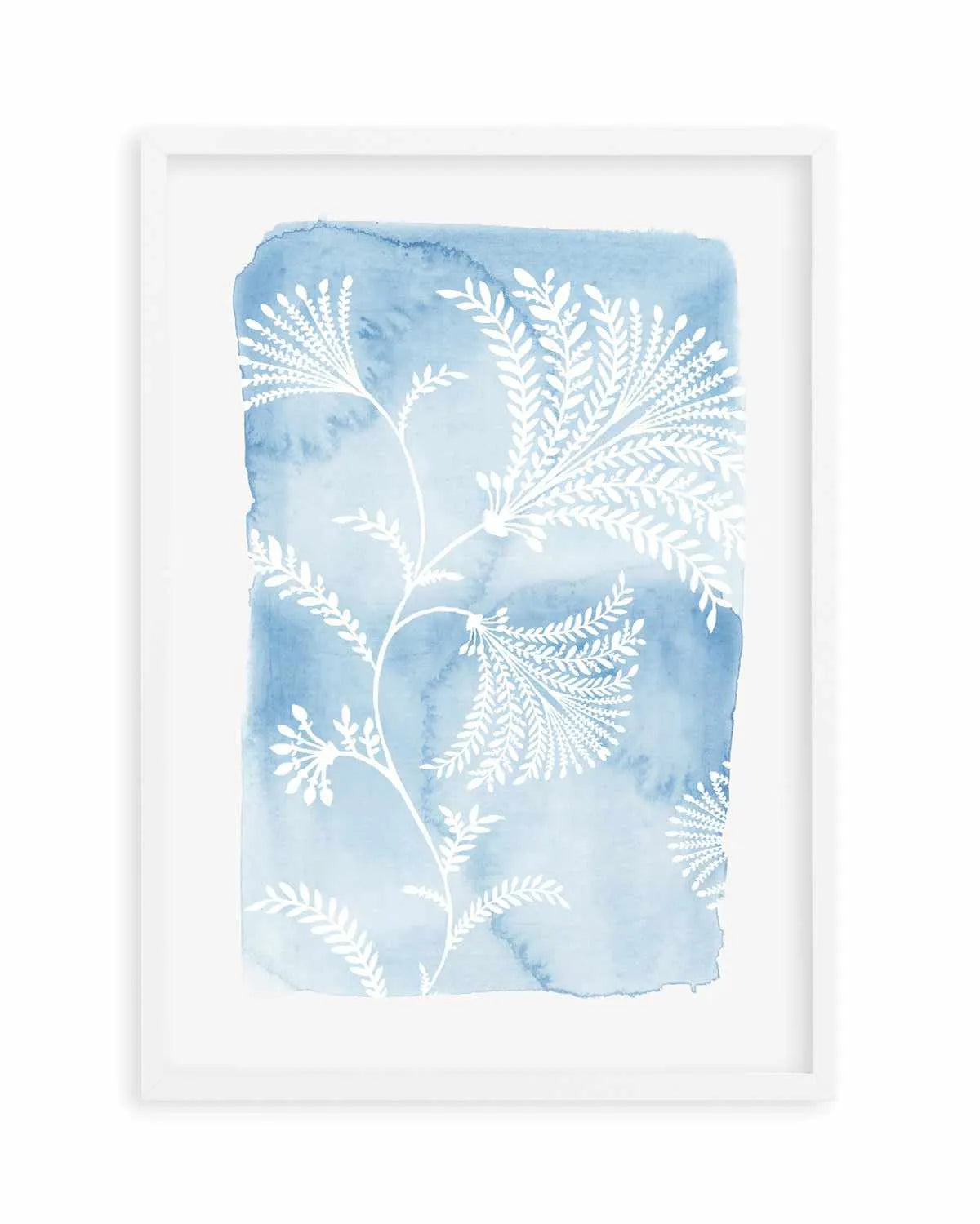 Blooming Blue Art Print from Olive et Oriel where you can shop wallpaper and artworks online