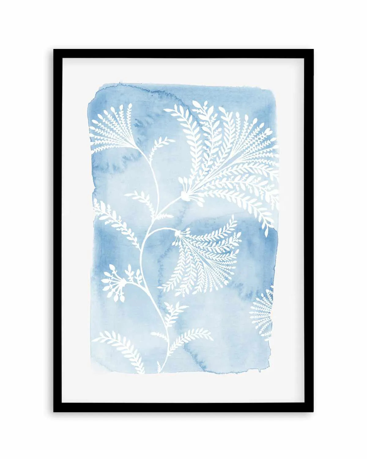 Blooming Blue Art Print from Olive et Oriel where you can shop wallpaper and artworks online