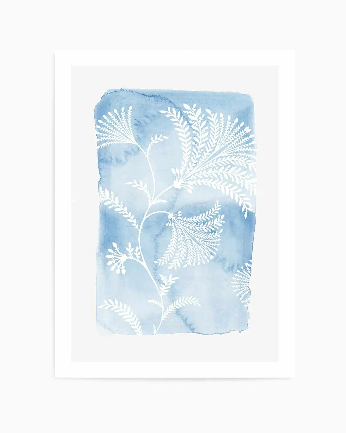 Blooming Blue Art Print from Olive et Oriel where you can shop wallpaper and artworks online