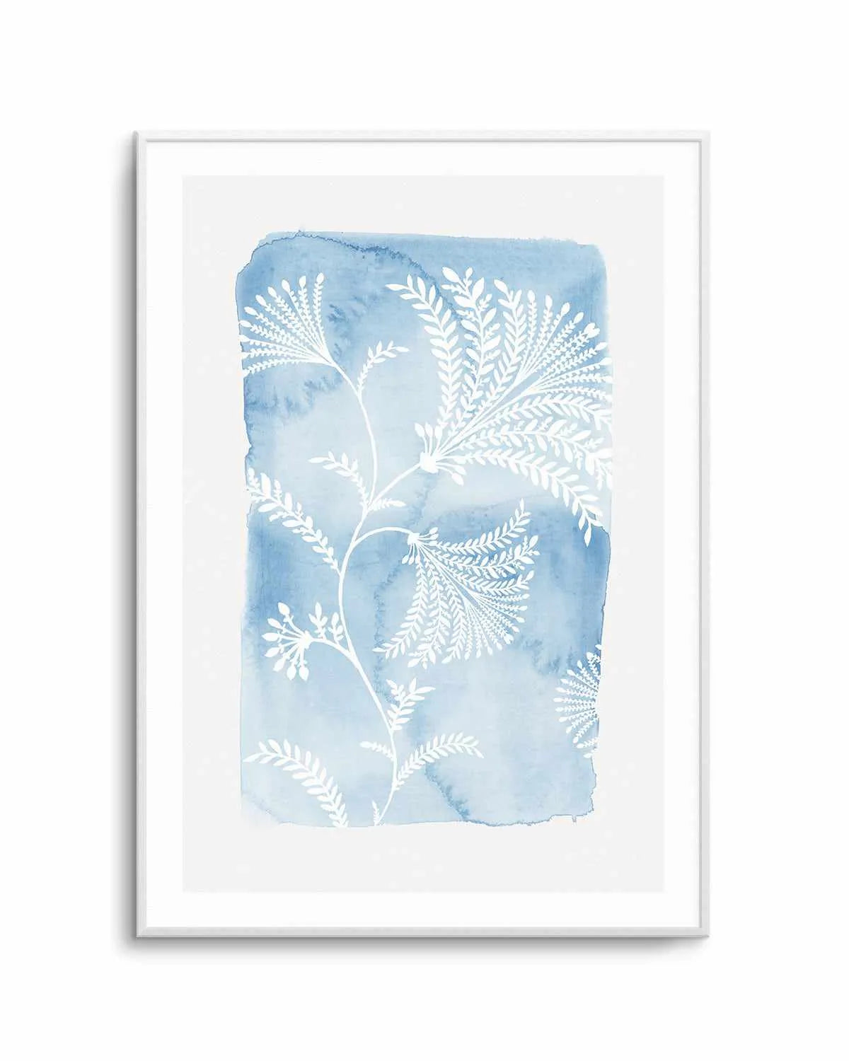 Blooming Blue Art Print from Olive et Oriel where you can shop wallpaper and artworks online