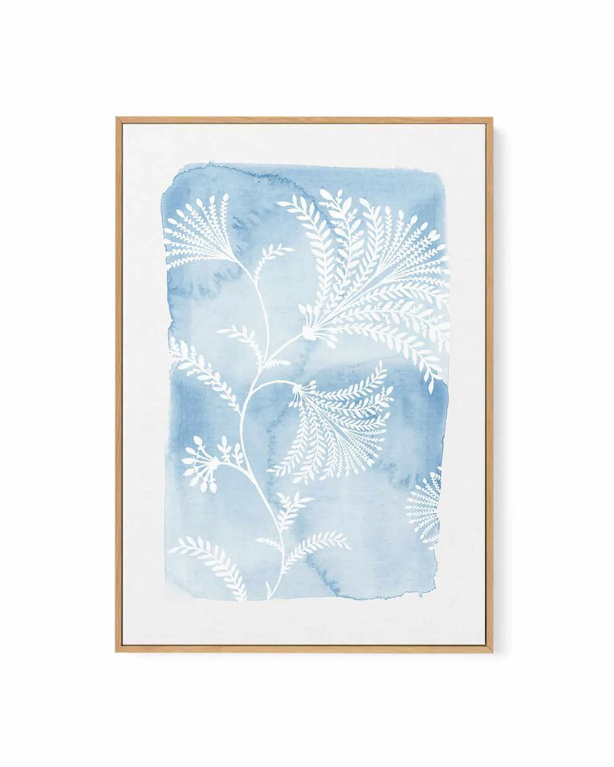 Blooming Blue | Framed Canvas Art Print from Olive et Oriel where you can shop wallpaper and artworks online