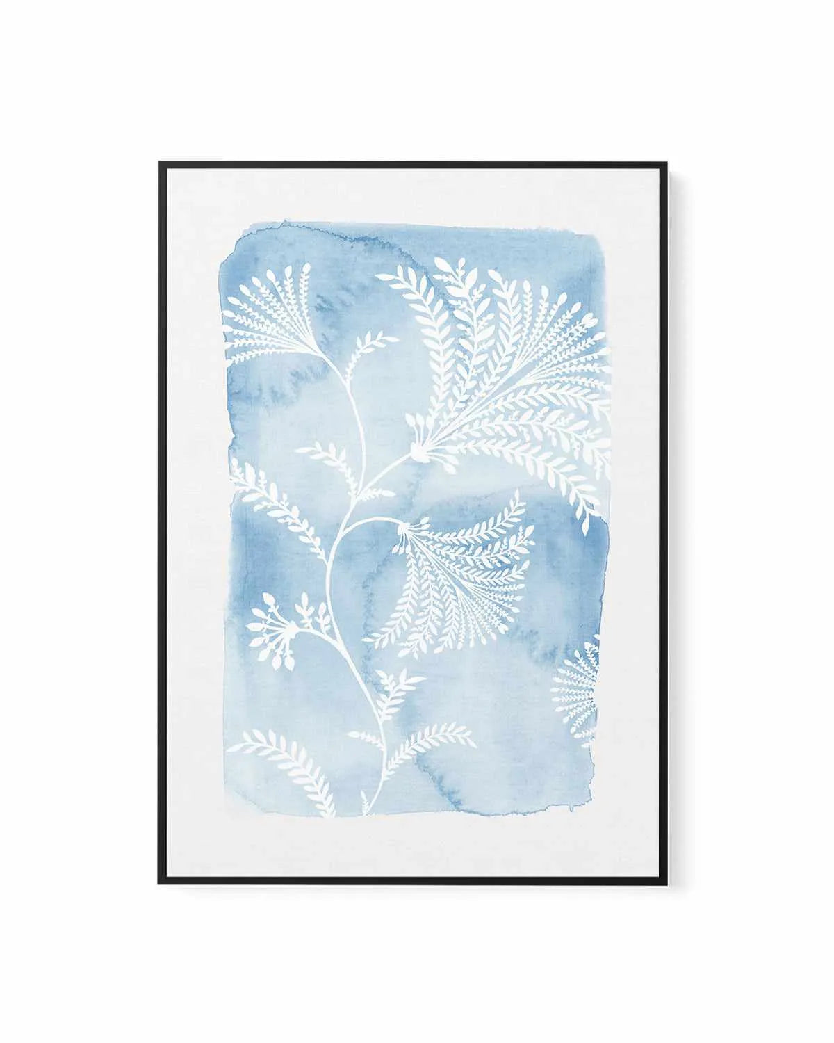 Blooming Blue | Framed Canvas Art Print from Olive et Oriel where you can shop wallpaper and artworks online