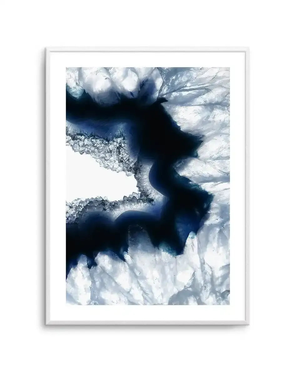 Blue Agate II Art Print-PRINT-Olive et Oriel-Olive et Oriel-A5 | 5.8" x 8.3" | 14.8 x 21cm-Unframed Art Print-With White Border-Buy-Australian-Art-Prints-Online-with-Olive-et-Oriel-Your-Artwork-Specialists-Austrailia-Decorate-With-Coastal-Photo-Wall-Art-Prints-From-Our-Beach-House-Artwork-Collection-Fine-Poster-and-Framed-Artwork