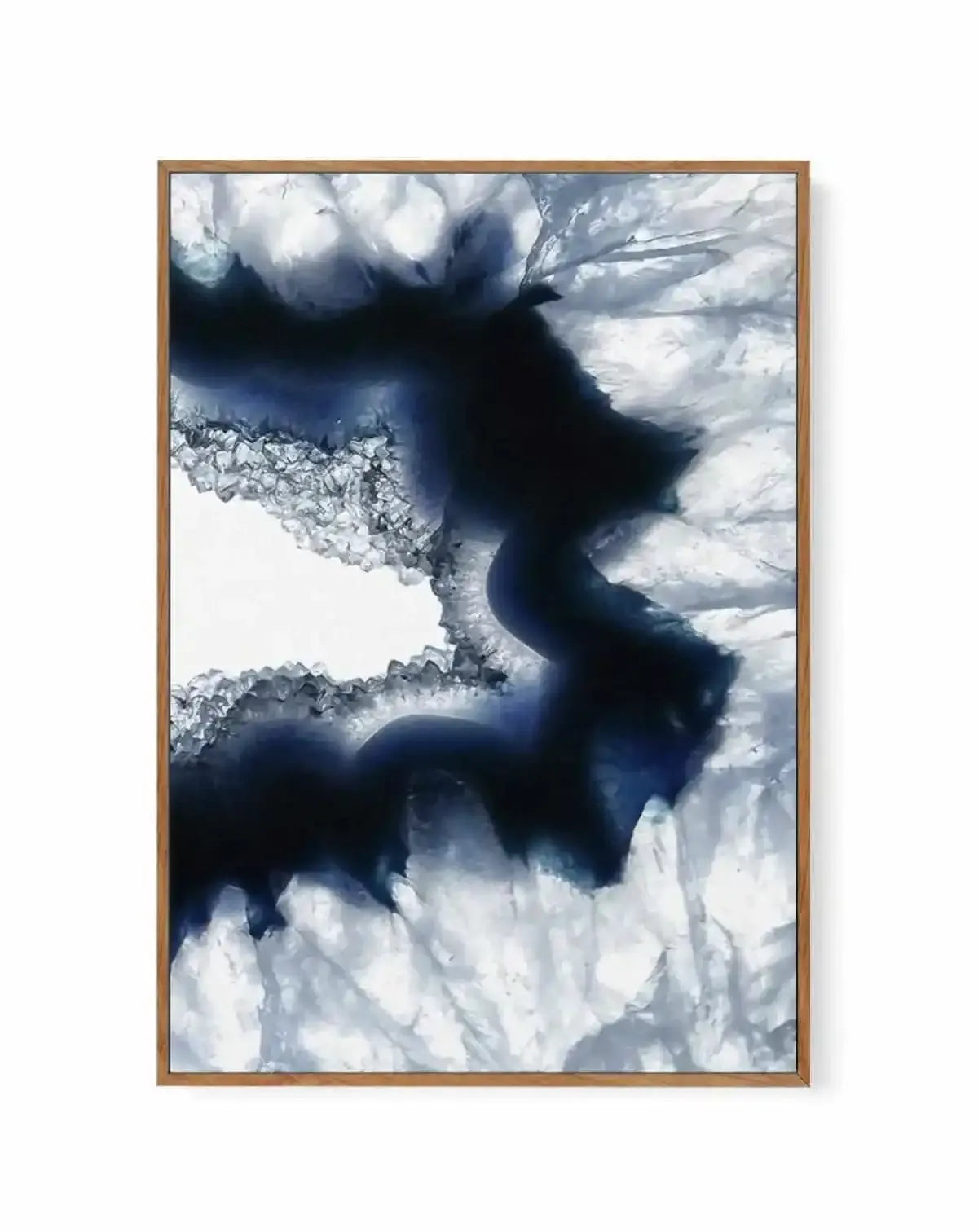 Blue Agate II | Framed Canvas Art Print from Olive et Oriel where you can shop wallpaper and artworks online