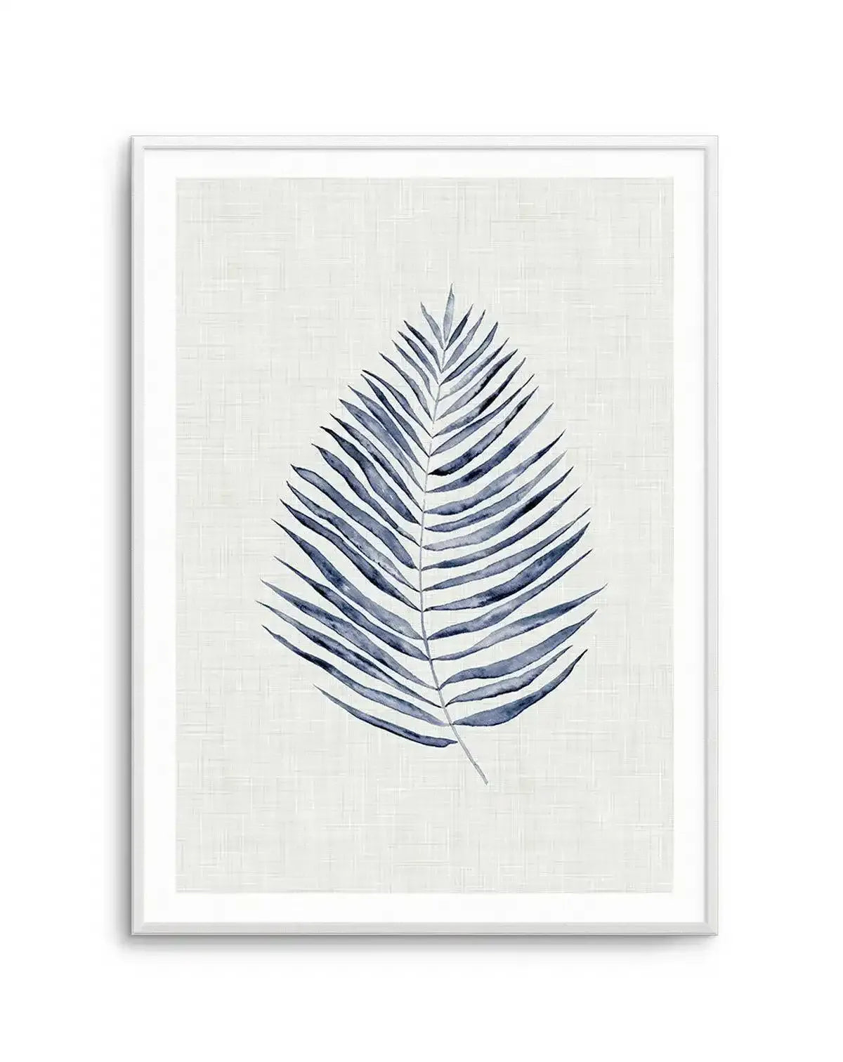 Blue Fern I Art Print-PRINT-Olive et Oriel-Olive et Oriel-A5 | 5.8" x 8.3" | 14.8 x 21cm-Unframed Art Print-With White Border-Buy-Australian-Art-Prints-Online-with-Olive-et-Oriel-Your-Artwork-Specialists-Austrailia-Decorate-With-Coastal-Photo-Wall-Art-Prints-From-Our-Beach-House-Artwork-Collection-Fine-Poster-and-Framed-Artwork
