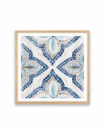 Blue Moroccan Tile Art Print