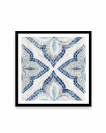 Blue Moroccan Tile Art Print