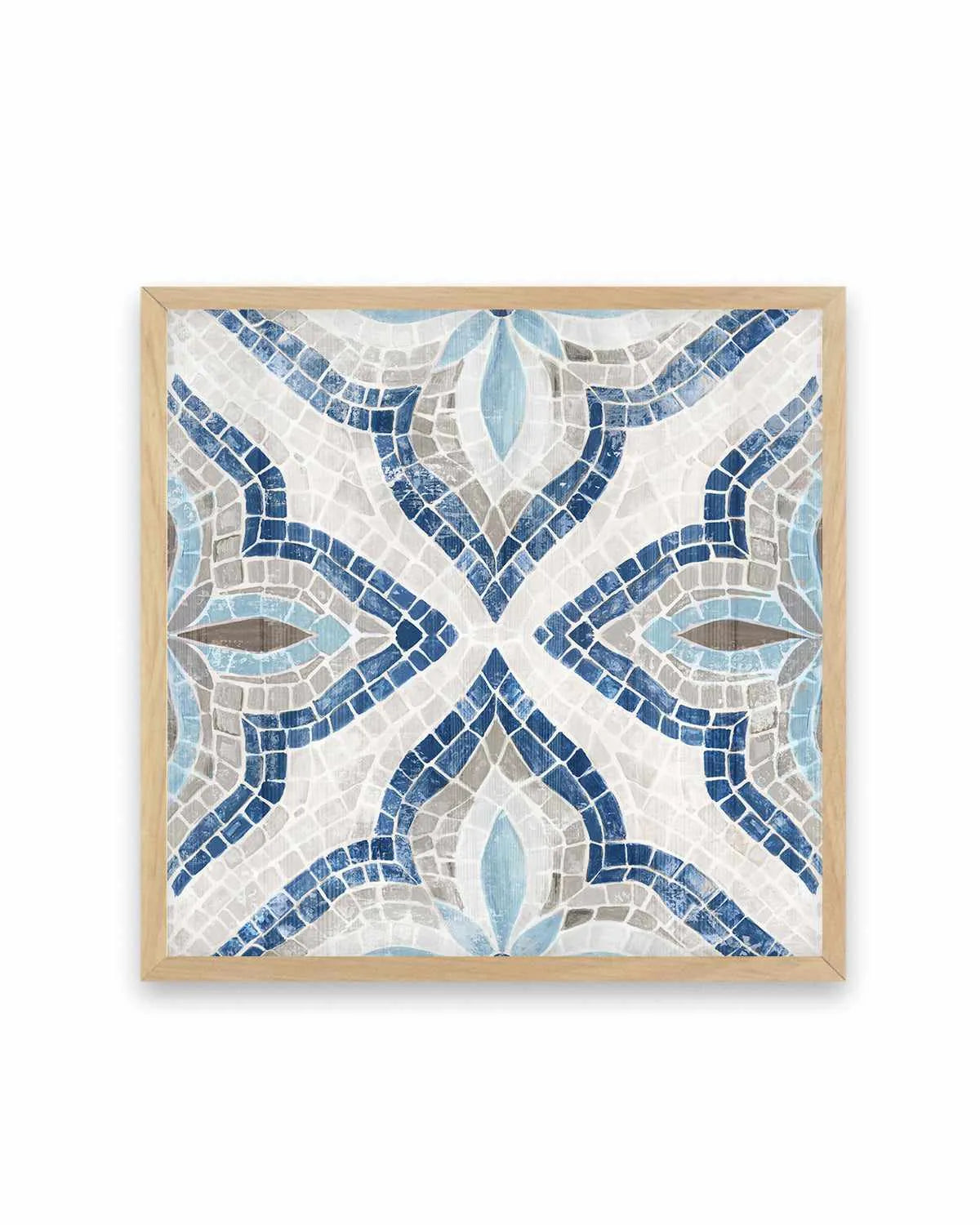 Blue Moroccan Tile Art Print from Olive et Oriel where you can shop wallpaper and artworks online
