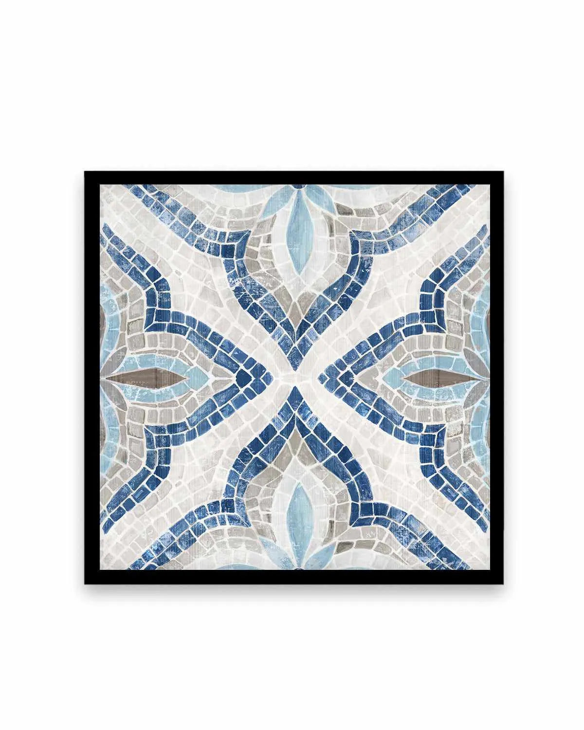Blue Moroccan Tile Art Print from Olive et Oriel where you can shop wallpaper and artworks online