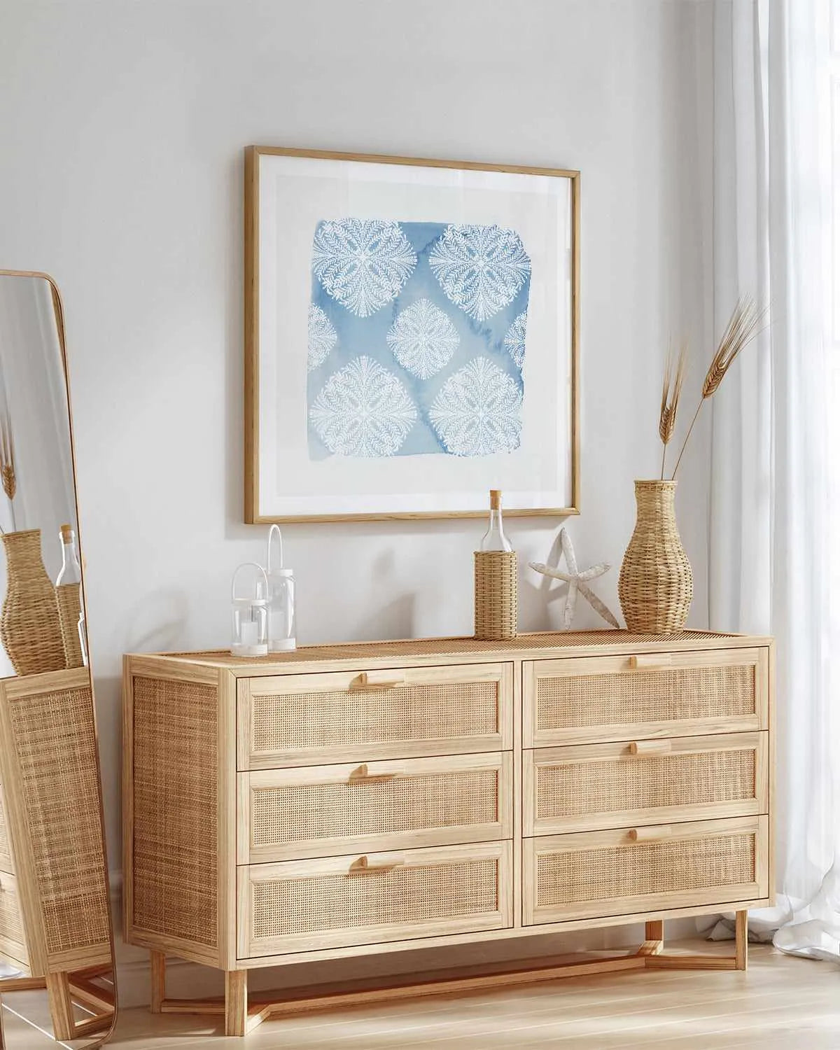 Blue Reflections Art Print from Olive et Oriel where you can shop wallpaper and artworks online