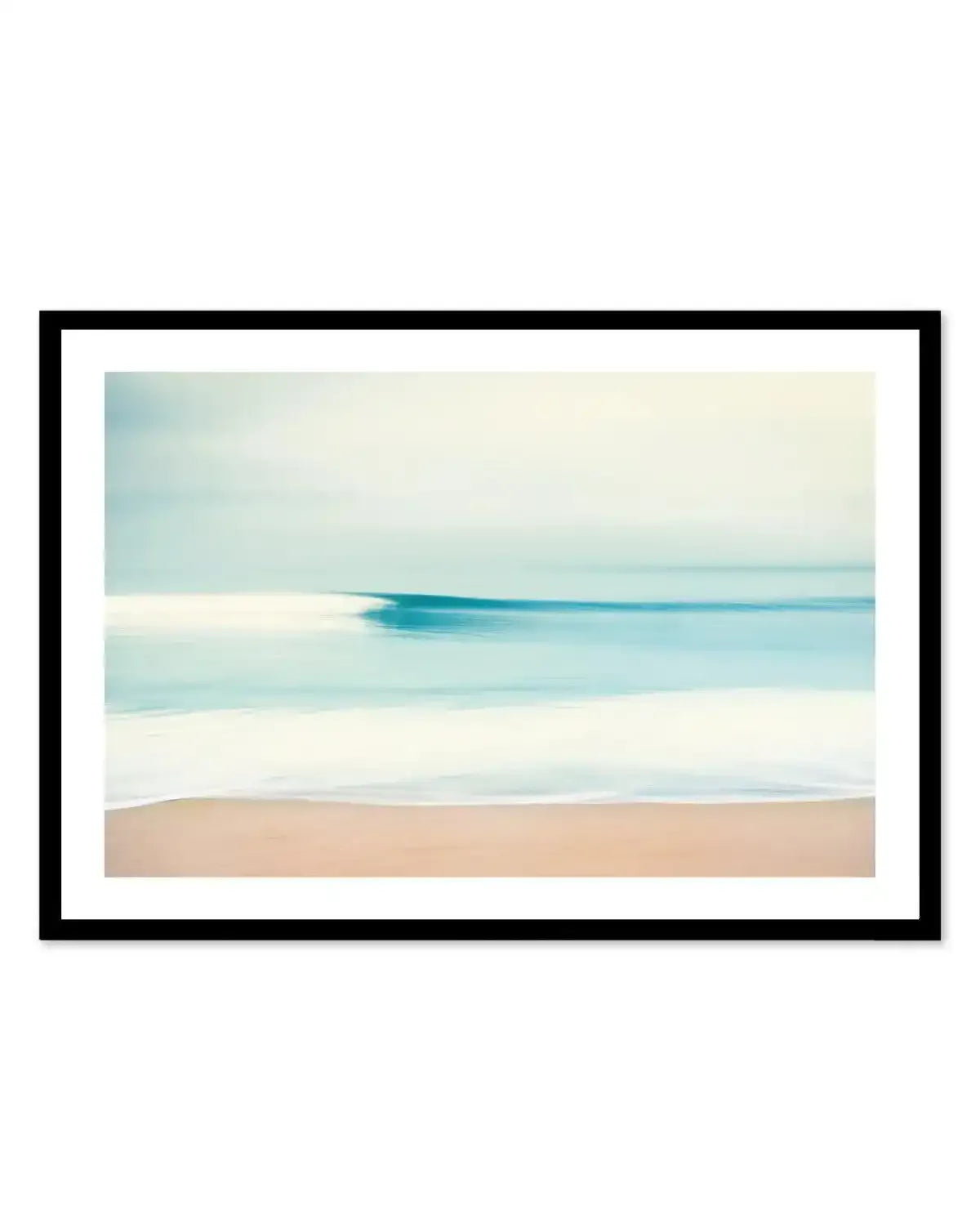 Blurred Waves Art Print-PRINT-Olive et Oriel-Olive et Oriel-A5 | 5.8" x 8.3" | 14.8 x 21cm-Black-With White Border-Buy-Australian-Art-Prints-Online-with-Olive-et-Oriel-Your-Artwork-Specialists-Austrailia-Decorate-With-Coastal-Photo-Wall-Art-Prints-From-Our-Beach-House-Artwork-Collection-Fine-Poster-and-Framed-Artwork