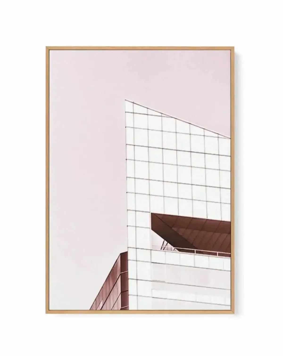 Blush City | Framed Canvas Art Print from Olive et Oriel where you can shop wallpaper and artworks online