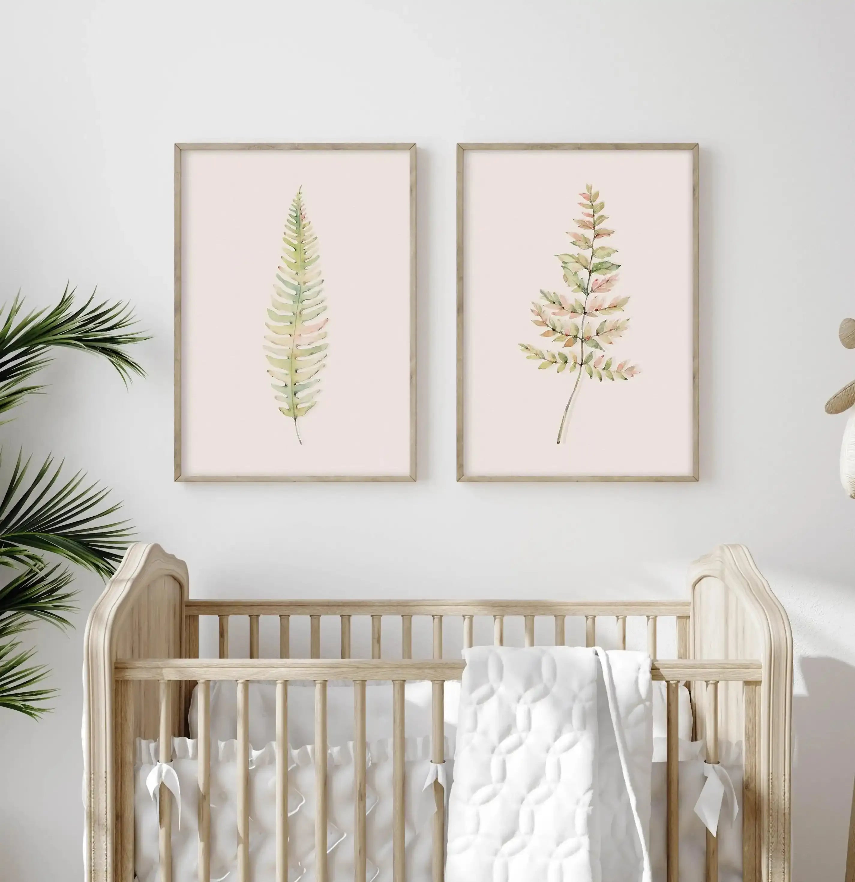 Blushing Fern II | Watercolor Art Print-PRINT-Olive et Oriel-Olive et Oriel-Buy-Australian-Art-Prints-Online-with-Olive-et-Oriel-Your-Artwork-Specialists-Austrailia-Decorate-With-Coastal-Photo-Wall-Art-Prints-From-Our-Beach-House-Artwork-Collection-Fine-Poster-and-Framed-Artwork