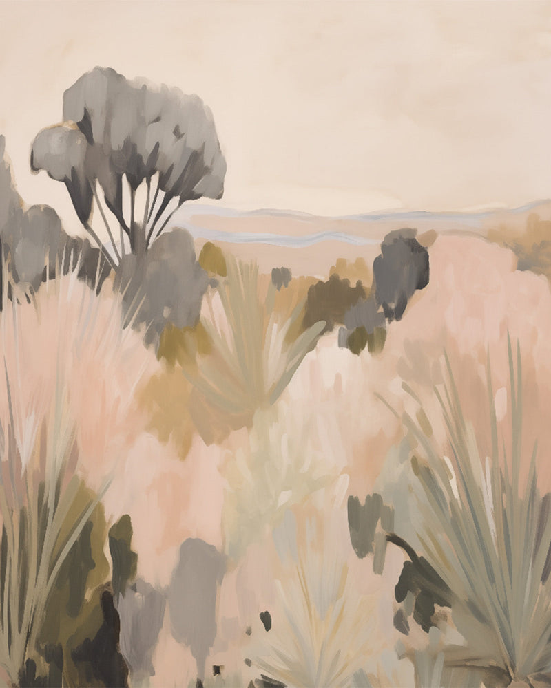 Blushing Valley Wallpaper Mural from Olive et Oriel where you can shop wallpaper and artworks online