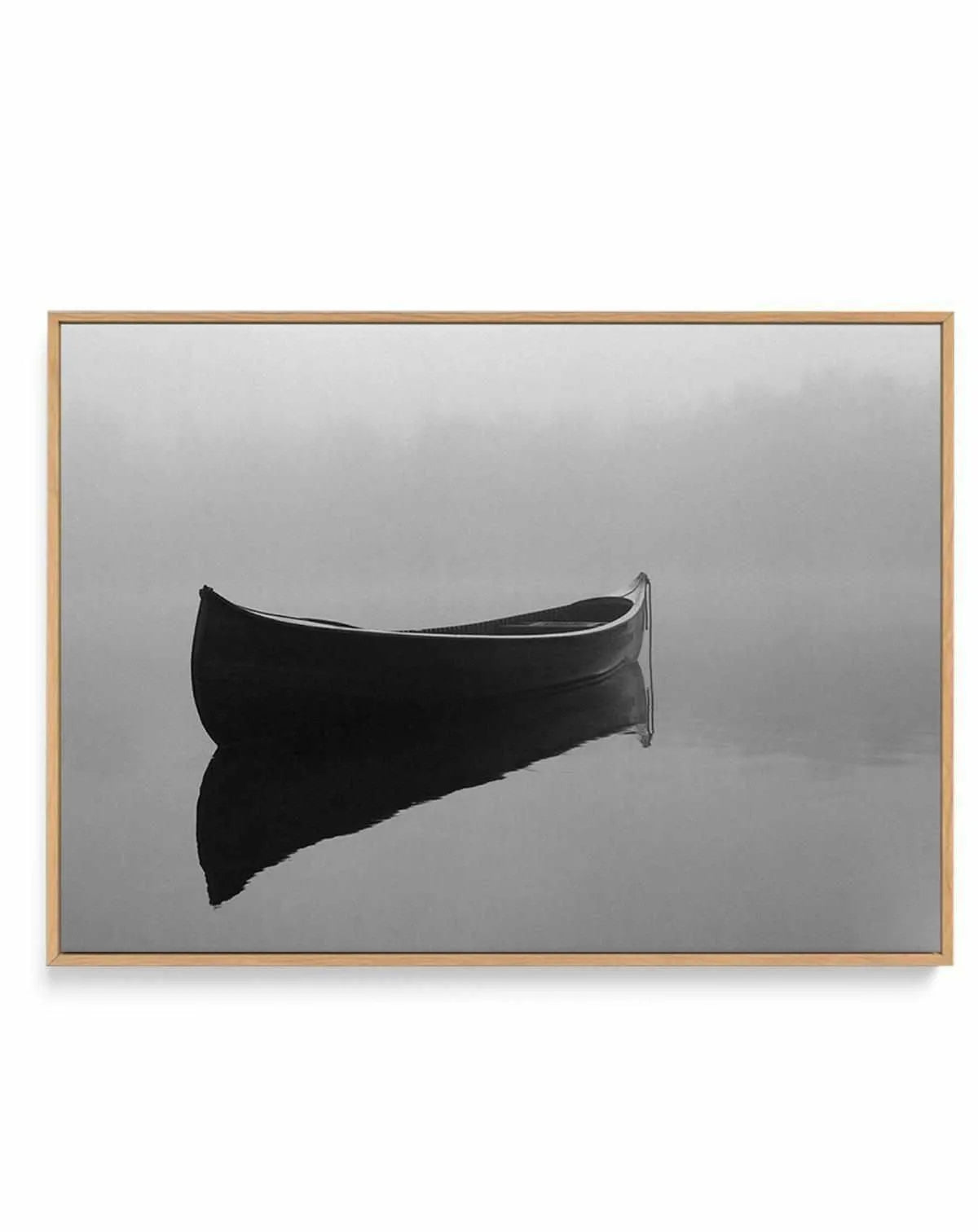 Boat On The Lake | Framed Canvas from Olive et Oriel where you can shop wallpaper and artworks online