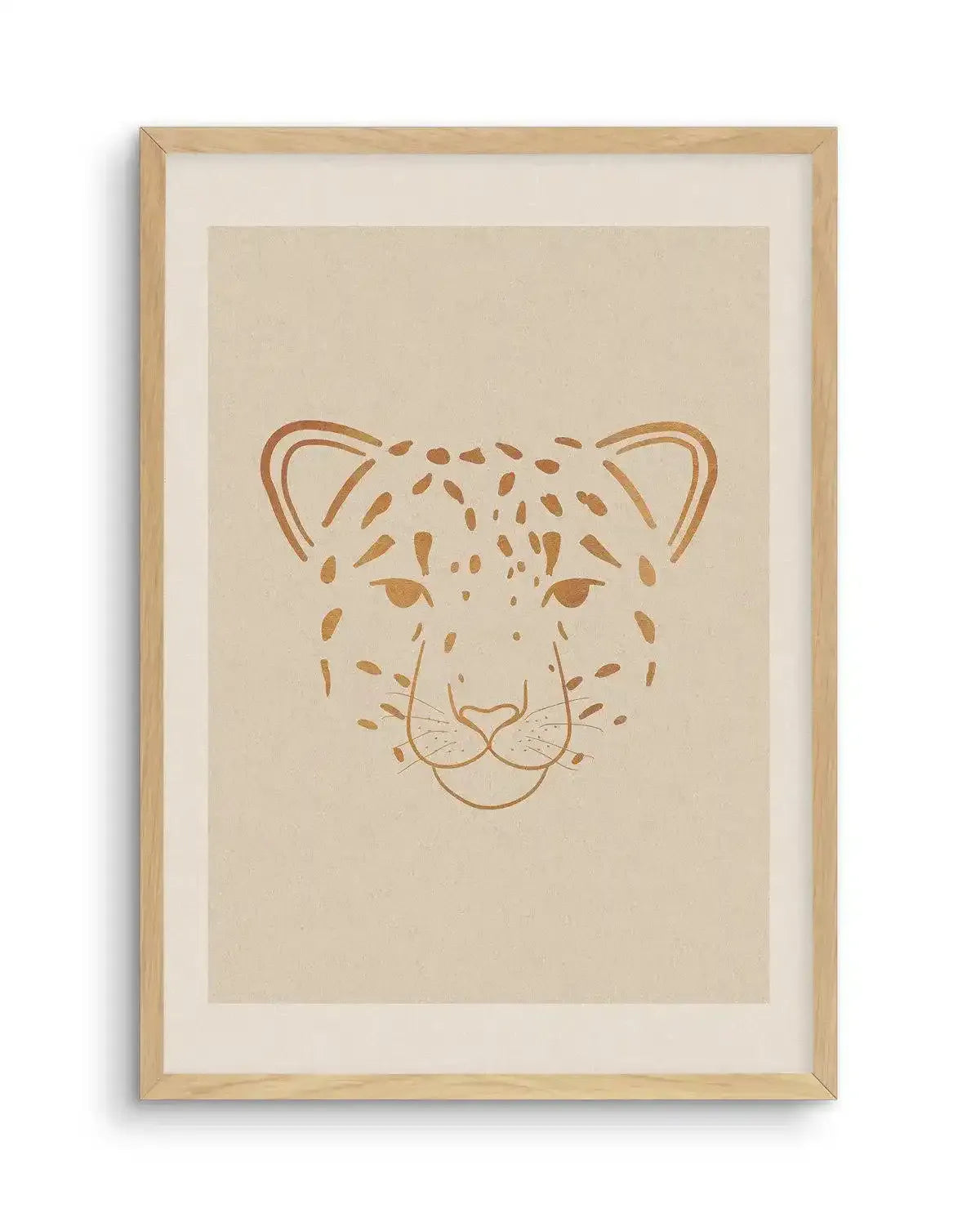 Boheme Leopard Art Print-PRINT-Olive et Oriel-Olive et Oriel-A5 | 5.8" x 8.3" | 14.8 x 21cm-Oak-With White Border-Buy-Australian-Art-Prints-Online-with-Olive-et-Oriel-Your-Artwork-Specialists-Austrailia-Decorate-With-Coastal-Photo-Wall-Art-Prints-From-Our-Beach-House-Artwork-Collection-Fine-Poster-and-Framed-Artwork
