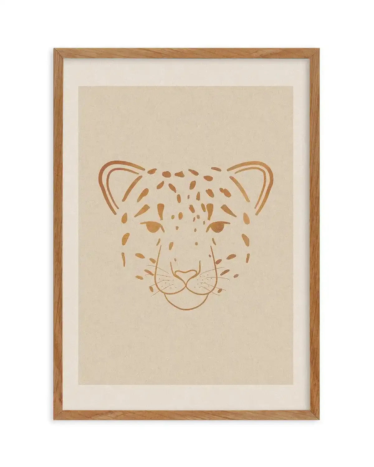 Boheme Leopard Art Print-PRINT-Olive et Oriel-Olive et Oriel-50x70 cm | 19.6" x 27.5"-Walnut-With White Border-Buy-Australian-Art-Prints-Online-with-Olive-et-Oriel-Your-Artwork-Specialists-Austrailia-Decorate-With-Coastal-Photo-Wall-Art-Prints-From-Our-Beach-House-Artwork-Collection-Fine-Poster-and-Framed-Artwork