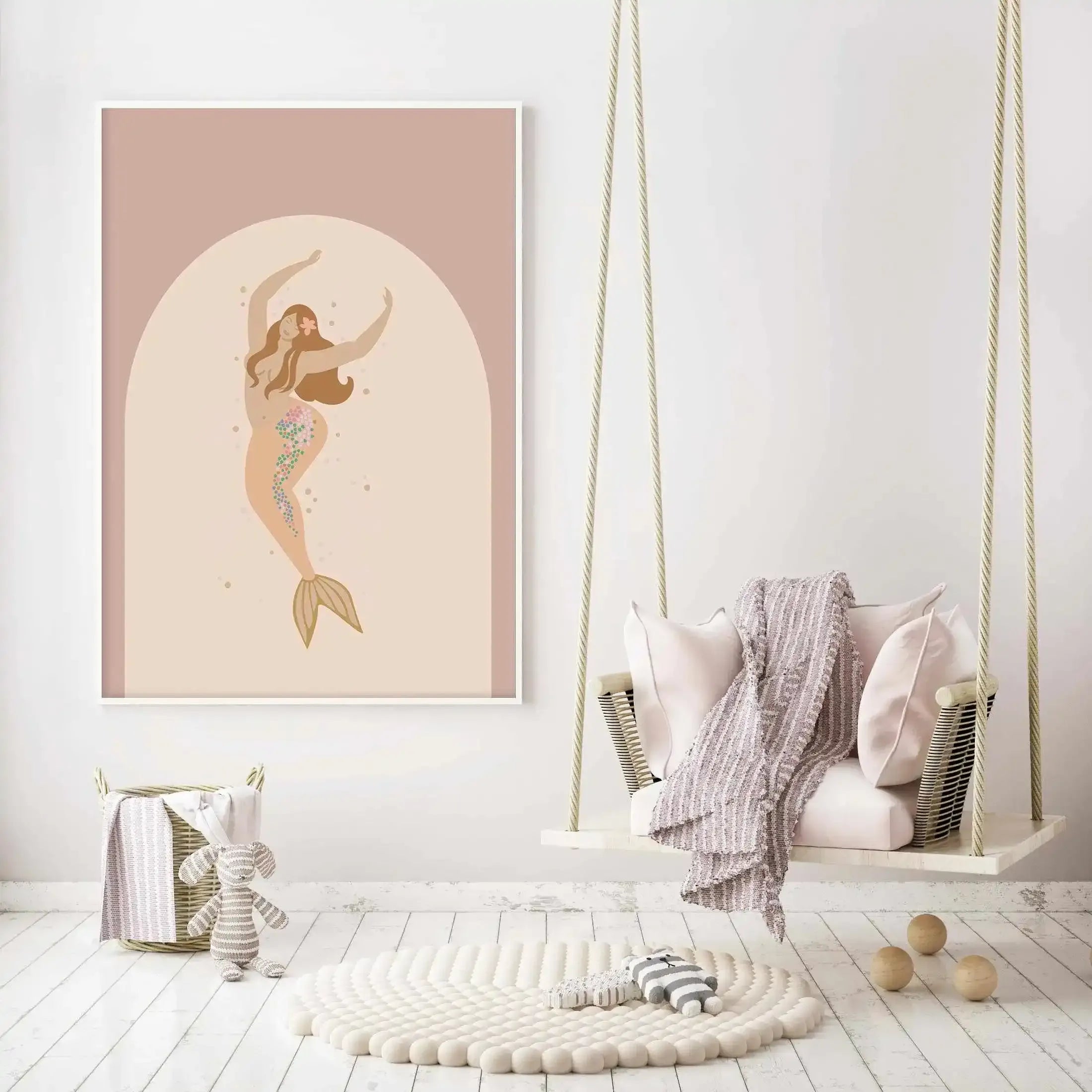 Boheme Mermaid II Art Print-PRINT-Olive et Oriel-Olive et Oriel-Buy-Australian-Art-Prints-Online-with-Olive-et-Oriel-Your-Artwork-Specialists-Austrailia-Decorate-With-Coastal-Photo-Wall-Art-Prints-From-Our-Beach-House-Artwork-Collection-Fine-Poster-and-Framed-Artwork