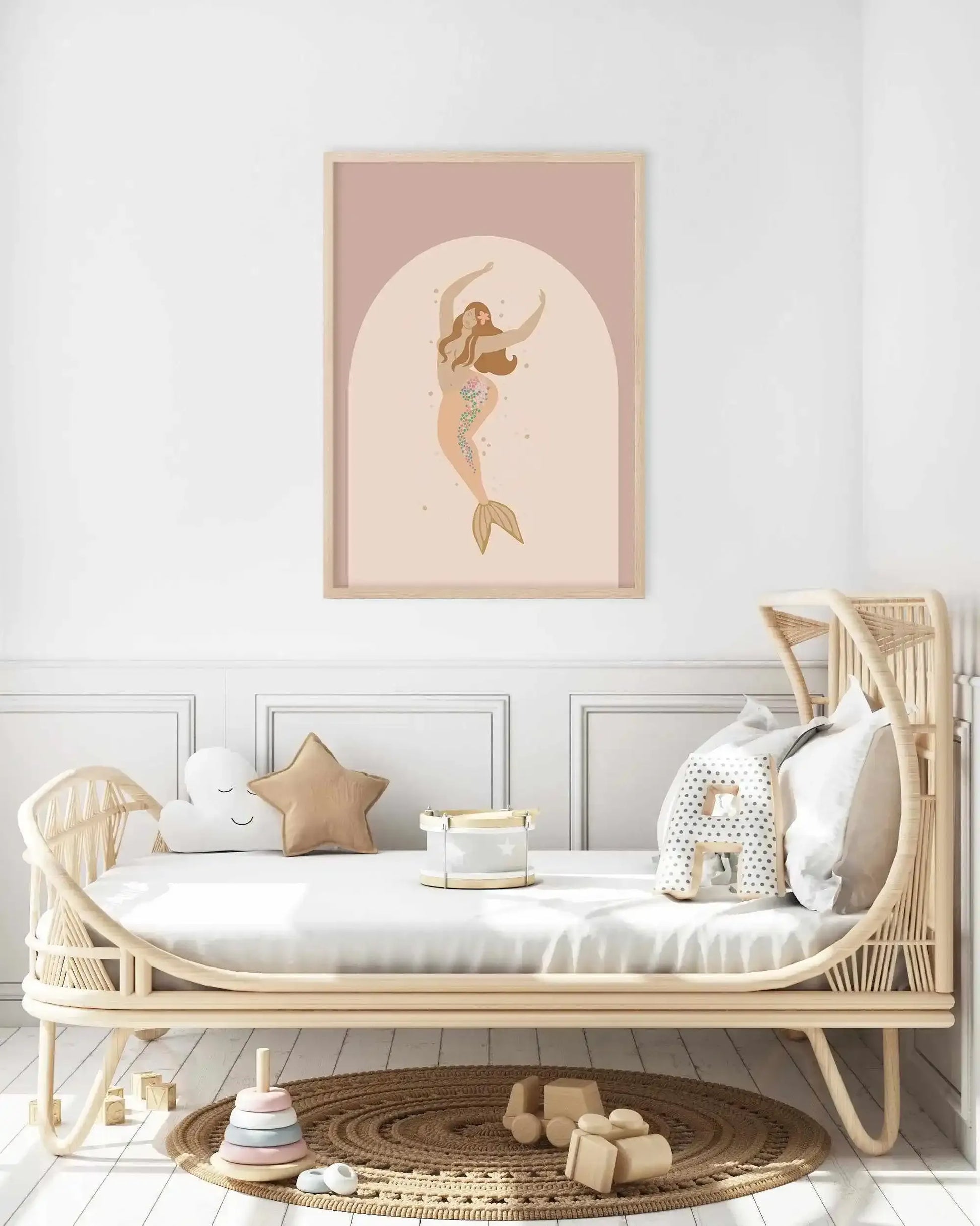 Boheme Mermaid II Art Print-PRINT-Olive et Oriel-Olive et Oriel-Buy-Australian-Art-Prints-Online-with-Olive-et-Oriel-Your-Artwork-Specialists-Austrailia-Decorate-With-Coastal-Photo-Wall-Art-Prints-From-Our-Beach-House-Artwork-Collection-Fine-Poster-and-Framed-Artwork