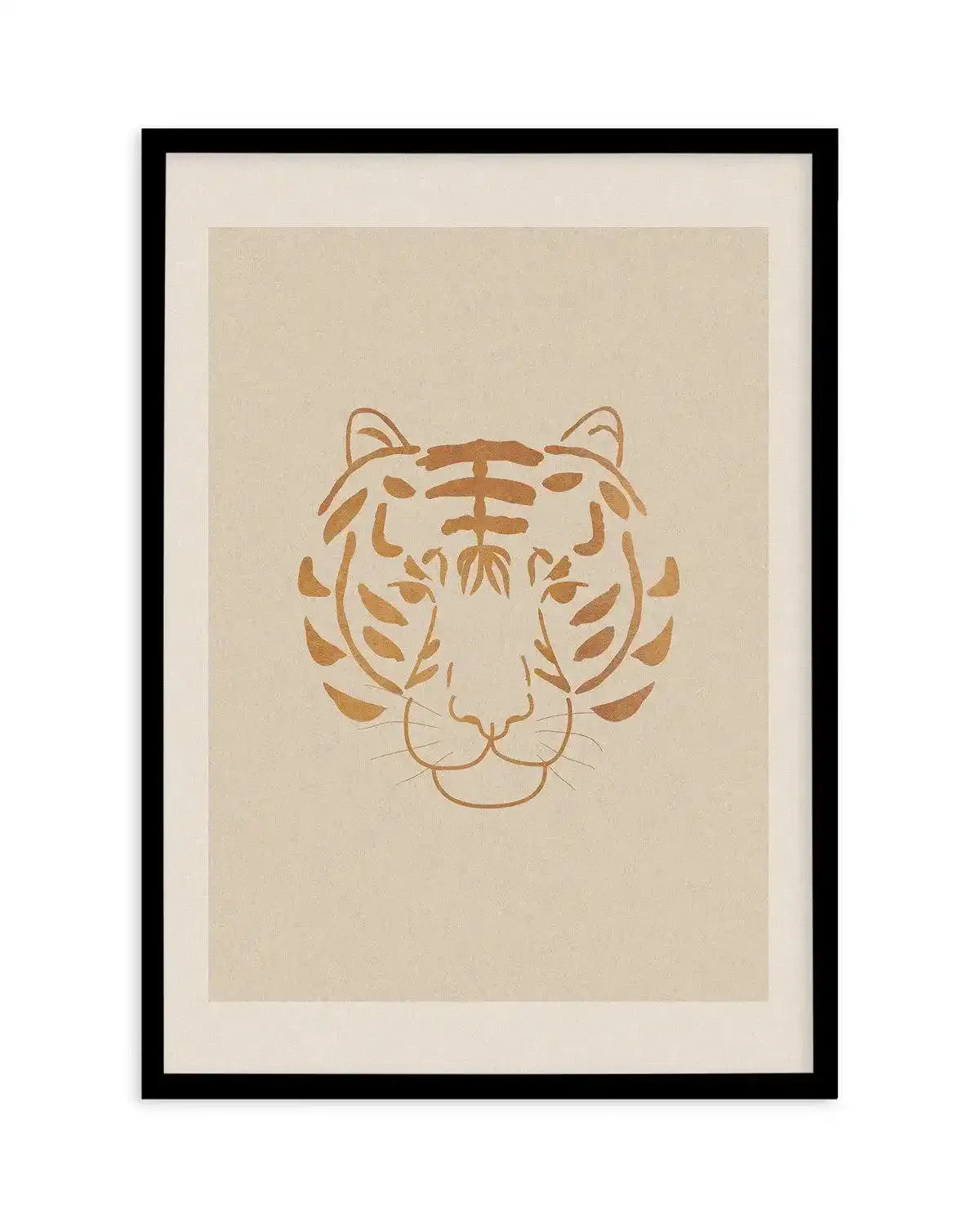 Boheme Tiger Art Print-PRINT-Olive et Oriel-Olive et Oriel-A5 | 5.8" x 8.3" | 14.8 x 21cm-Black-With White Border-Buy-Australian-Art-Prints-Online-with-Olive-et-Oriel-Your-Artwork-Specialists-Austrailia-Decorate-With-Coastal-Photo-Wall-Art-Prints-From-Our-Beach-House-Artwork-Collection-Fine-Poster-and-Framed-Artwork