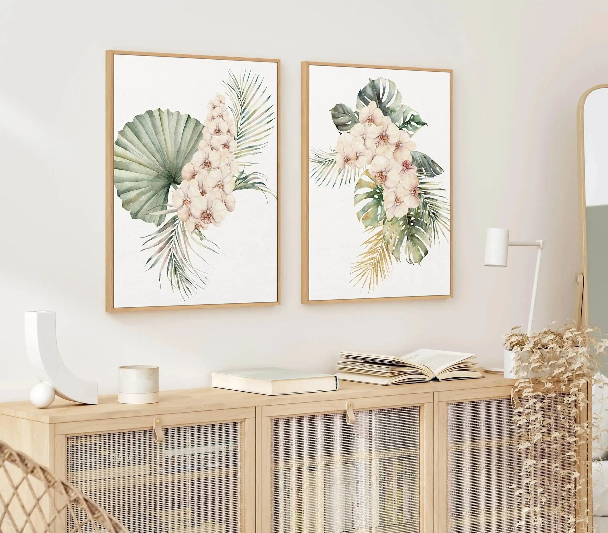 Bohemian Blooms II | Framed Canvas-CANVAS-You can shop wall art online with Olive et Oriel for everything from abstract art to fun kids wall art. Our beautiful modern art prints and canvas art are available from large canvas prints to wall art paintings and our proudly Australian artwork collection offers only the highest quality framed large wall art and canvas art Australia - You can buy fashion photography prints or Hampton print posters and paintings on canvas from Olive et Oriel and have th