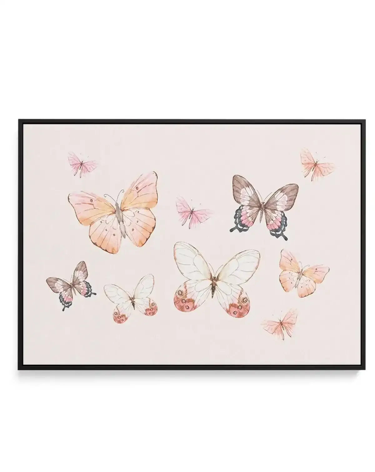 Bohemian Butterflies | LS | Framed Canvas-CANVAS-You can shop wall art online with Olive et Oriel for everything from abstract art to fun kids wall art. Our beautiful modern art prints and canvas art are available from large canvas prints to wall art paintings and our proudly Australian artwork collection offers only the highest quality framed large wall art and canvas art Australia - You can buy fashion photography prints or Hampton print posters and paintings on canvas from Olive et Oriel and 