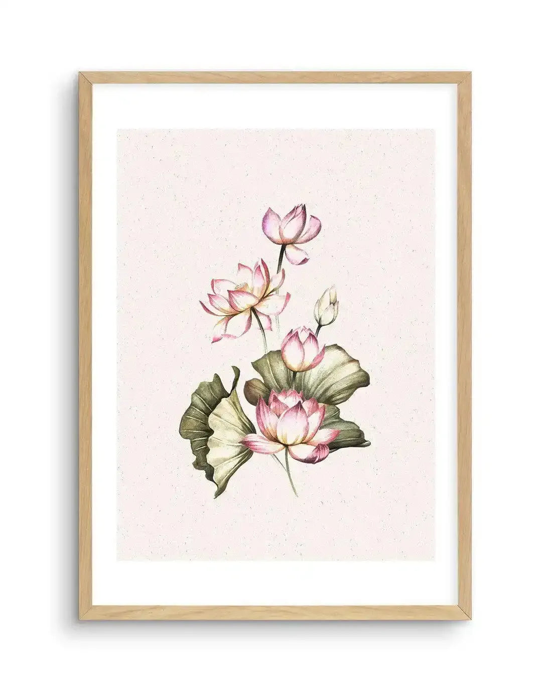 Bohemian Lotus I Art Print-PRINT-Olive et Oriel-Olive et Oriel-A5 | 5.8" x 8.3" | 14.8 x 21cm-Oak-With White Border-Buy-Australian-Art-Prints-Online-with-Olive-et-Oriel-Your-Artwork-Specialists-Austrailia-Decorate-With-Coastal-Photo-Wall-Art-Prints-From-Our-Beach-House-Artwork-Collection-Fine-Poster-and-Framed-Artwork