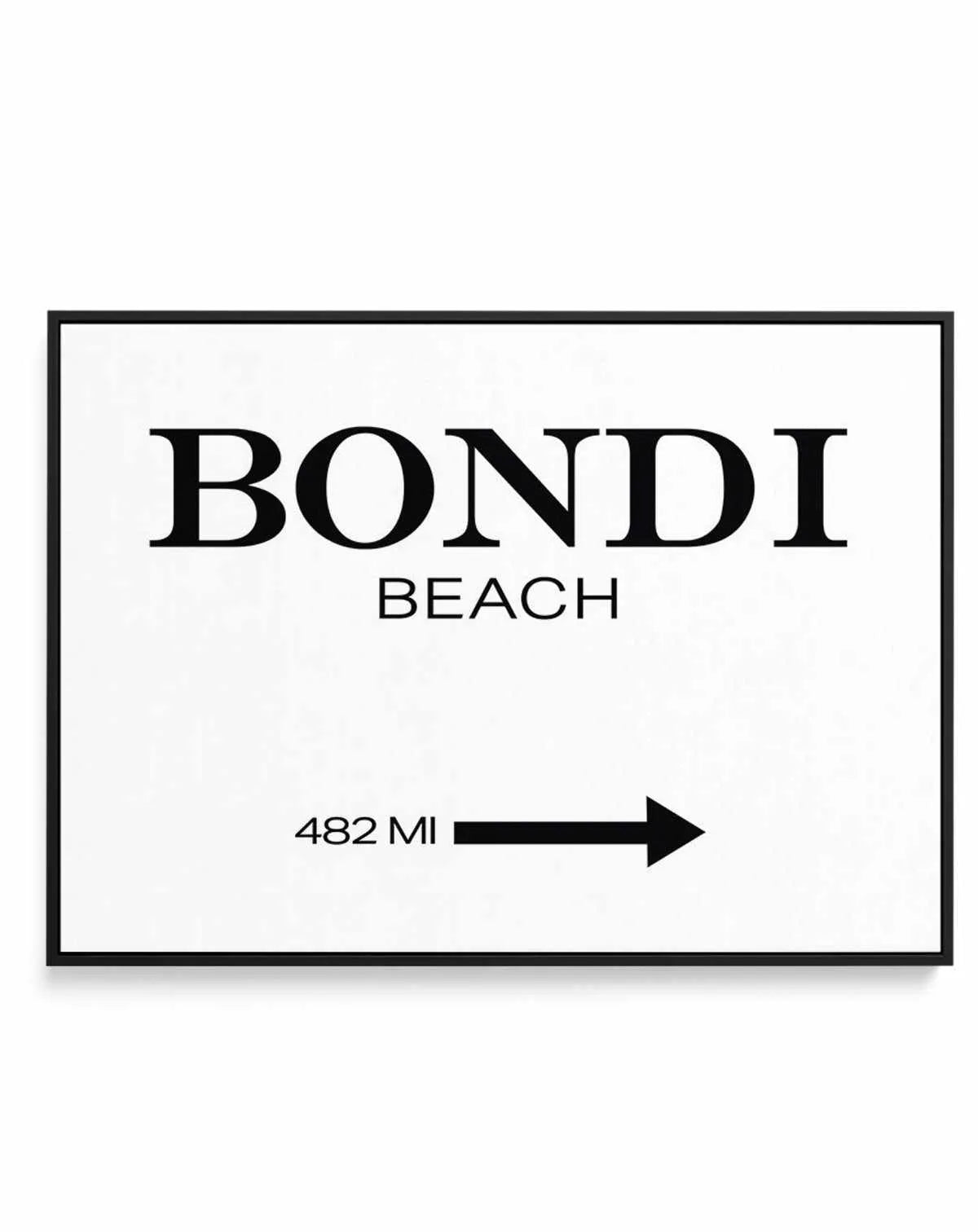 Bondi Beach | Framed Canvas-CANVAS-You can shop wall art online with Olive et Oriel for everything from abstract art to fun kids wall art. Our beautiful modern art prints and canvas art are available from large canvas prints to wall art paintings and our proudly Australian artwork collection offers only the highest quality framed large wall art and canvas art Australia - You can buy fashion photography prints or Hampton print posters and paintings on canvas from Olive et Oriel and have them deli