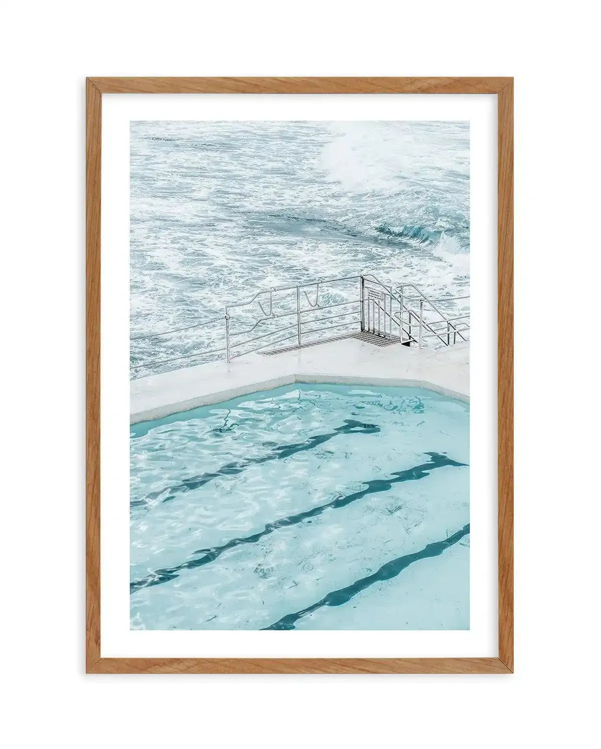 Bondi In Blue I Art Print-PRINT-Olive et Oriel-Olive et Oriel-50x70 cm | 19.6" x 27.5"-Walnut-With White Border-Buy-Australian-Art-Prints-Online-with-Olive-et-Oriel-Your-Artwork-Specialists-Austrailia-Decorate-With-Coastal-Photo-Wall-Art-Prints-From-Our-Beach-House-Artwork-Collection-Fine-Poster-and-Framed-Artwork